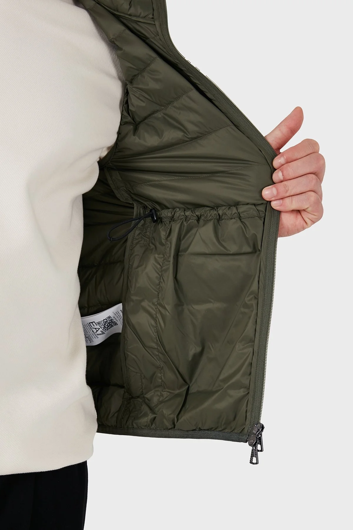 EA7 Kuş Tüyü Dolgulu Kapitoneli Şişme Erkek Yelek 8NPQ06 PNGPZ 1846 YEŞİL - 6