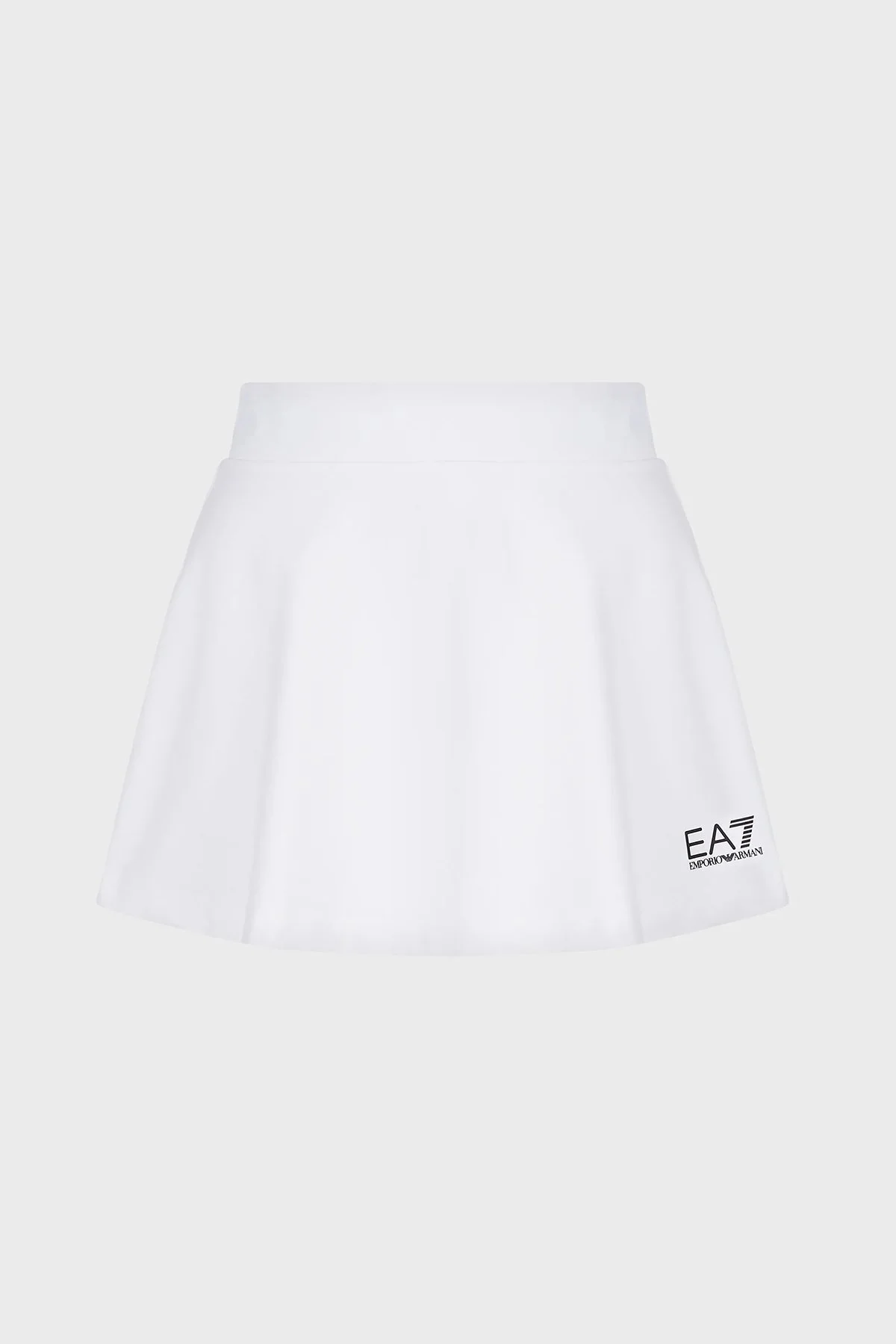 EA7 Logo Detaylı Nefes Alabilir Tenis Şort Bayan Etek 8NTN51 TJGBZ 1100 BEYAZ - 4