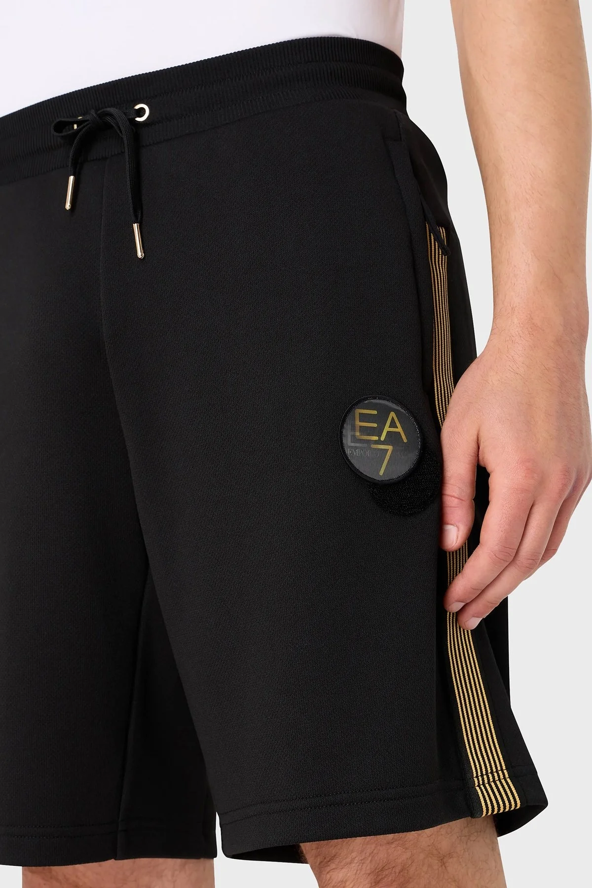 EA7 Logolu Belden Bağlamalı Cepli Regular Fit Erkek Short 3DPS67 PJMTZ 1200 SİYAH - 3