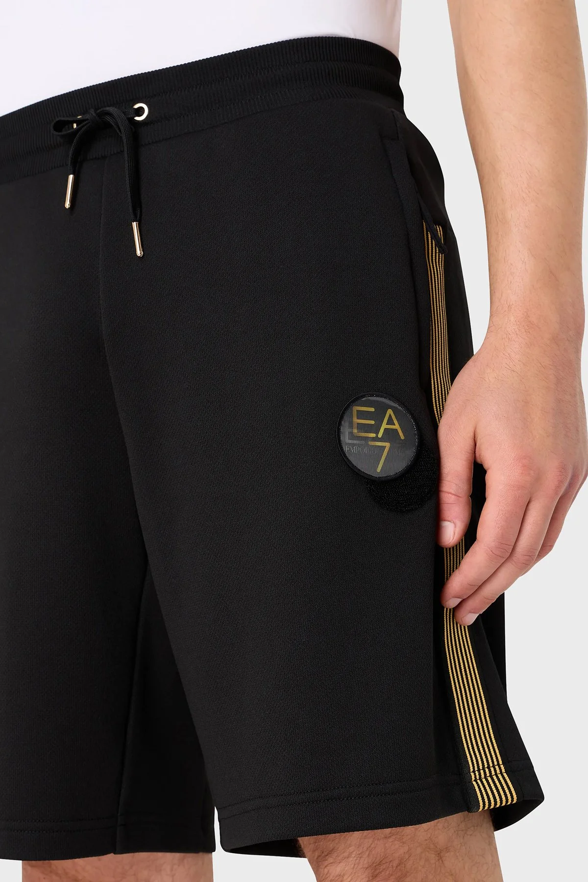 EA7 Logolu Belden Bağlamalı Cepli Regular Fit Erkek Short 3DPS67 PJMTZ 1200 SİYAH - 3