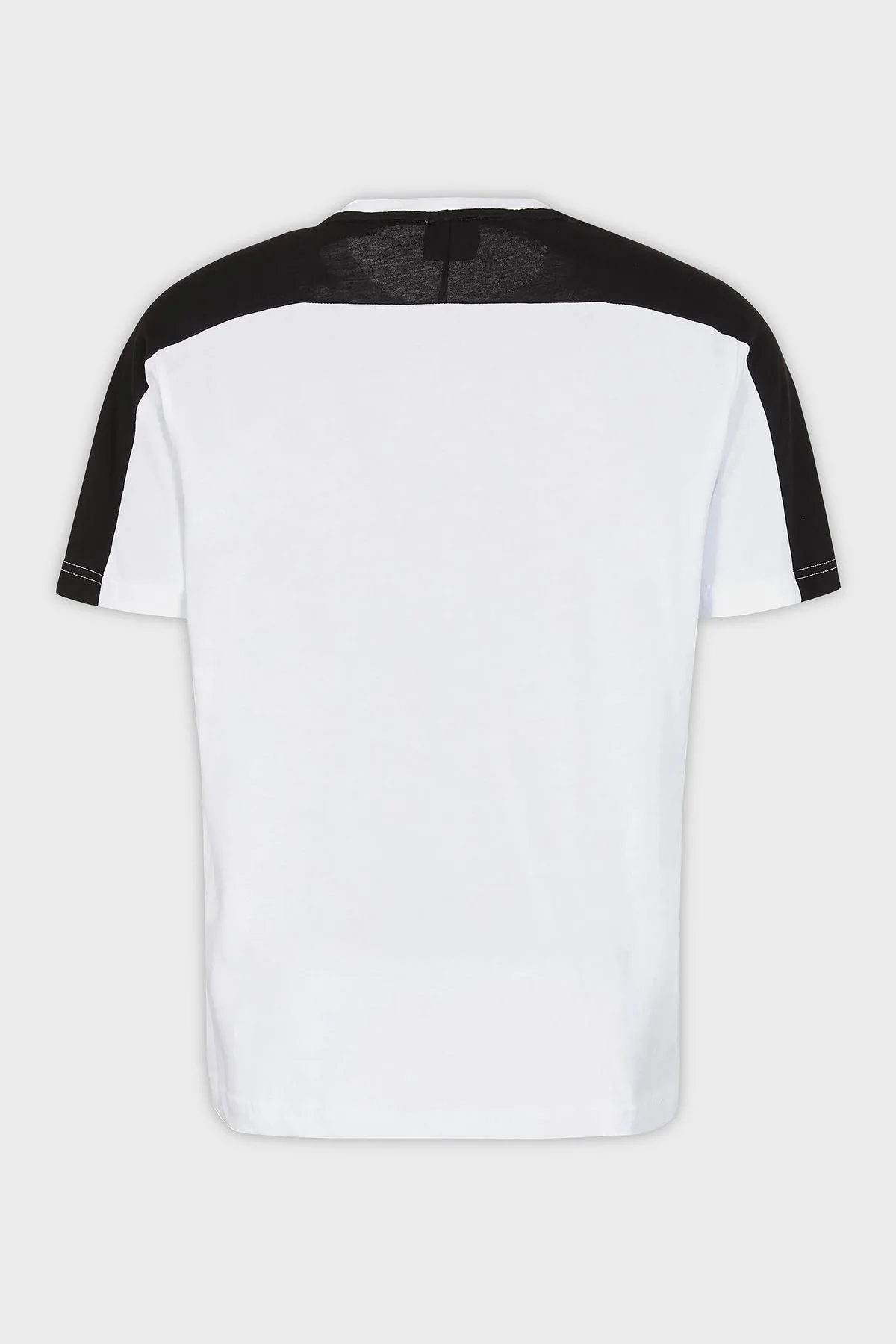 EA7 Logolu Bisiklet Yaka % 100 Pamuk Regular Fit Erkek T Shirt 6RPT15 PJ02Z 1100 BEYAZ - 4