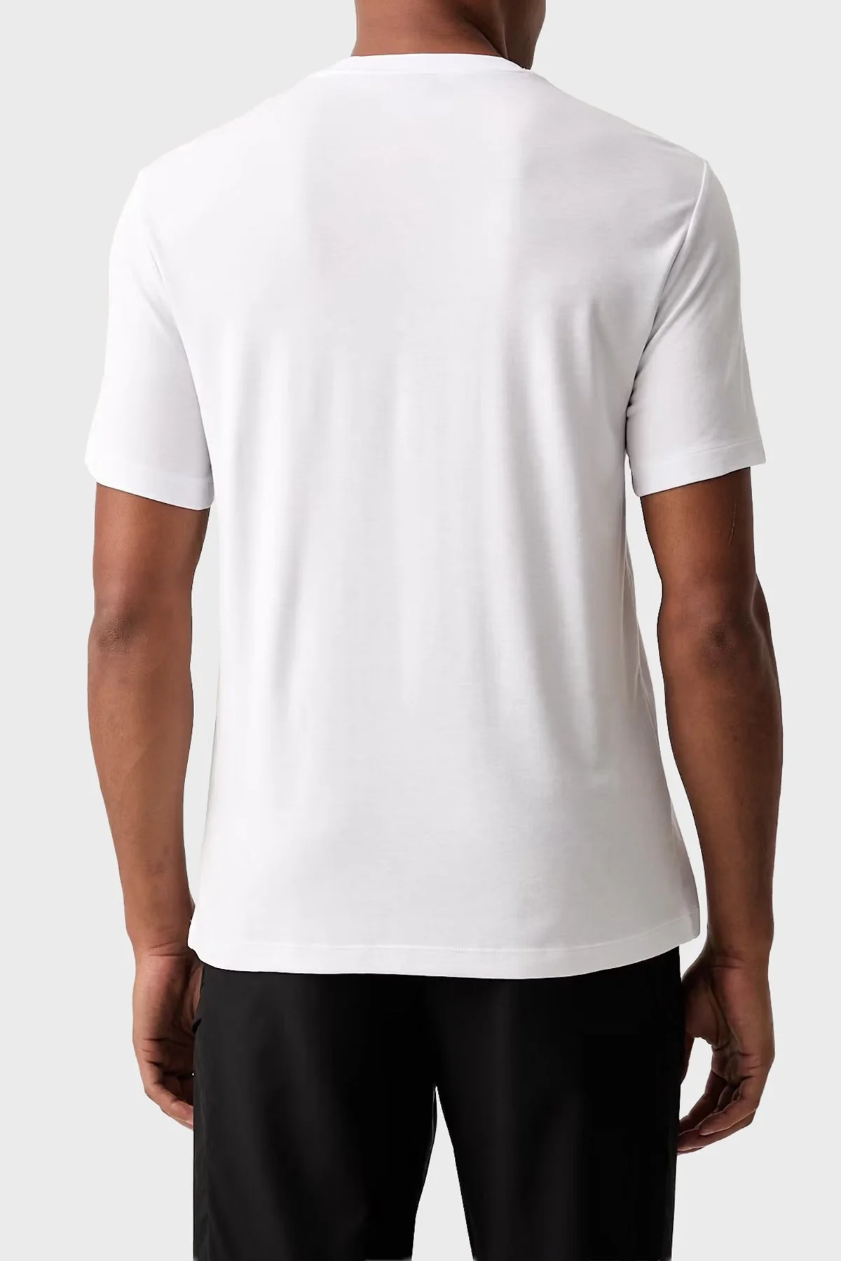 EA7 Logolu Bisiklet Yaka Erkek T Shirt 7M002238 AF13739 U0002 Beyaz - 3