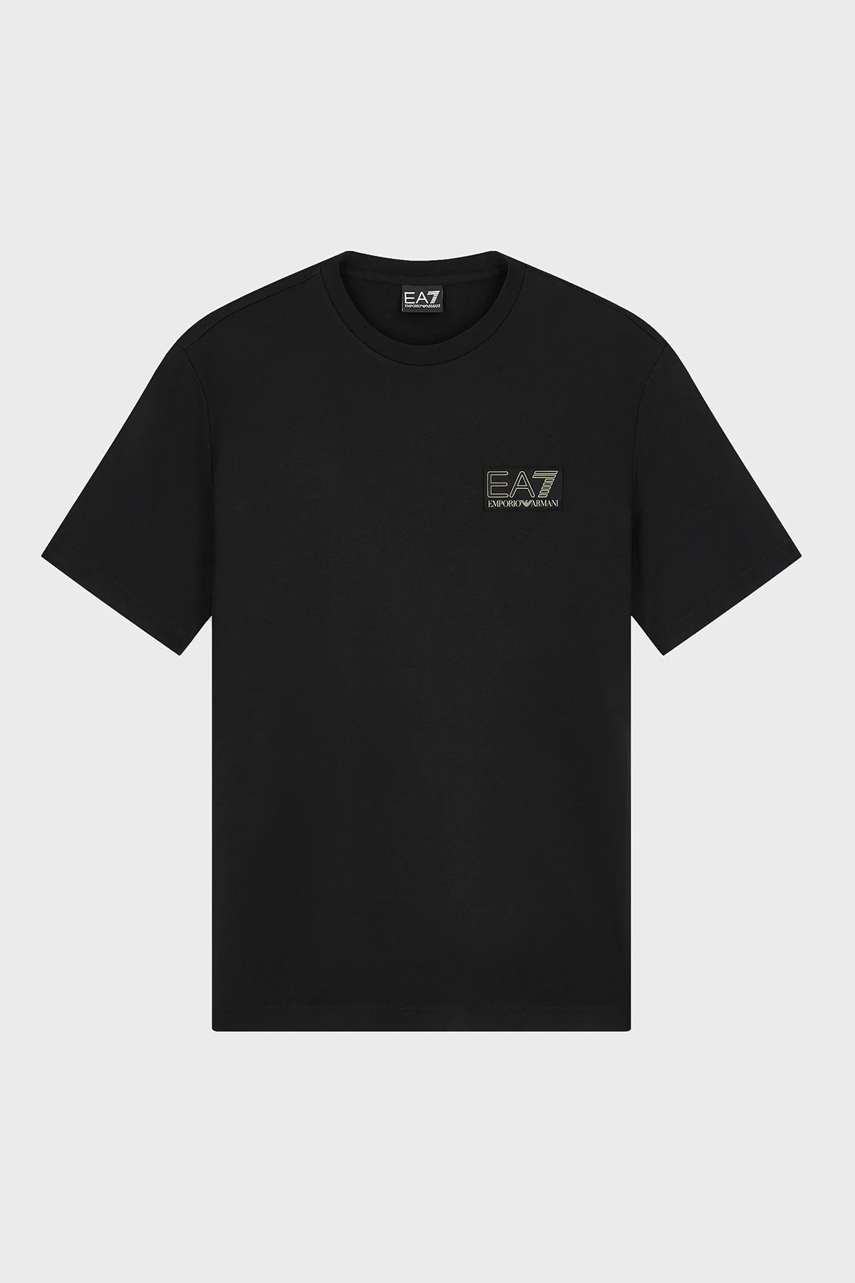 EA7 Logolu Bisiklet Yaka Erkek T Shirt 7M002238 AF13739 UC001 Siyah - 6