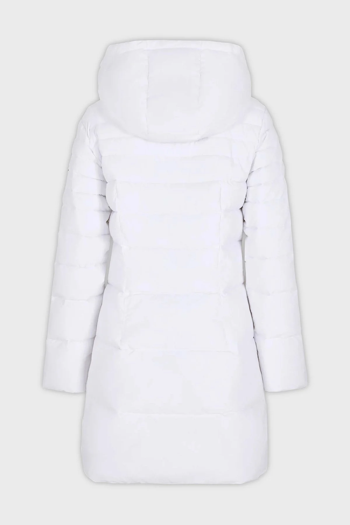 EA7 Çıkarılabilir Kapüşonlu CALIDUM7 Dolgulu Regular Fit Uzun Şişme Bayan Mont 6RTL01 TNDAZ 1100 BEYAZ - 4