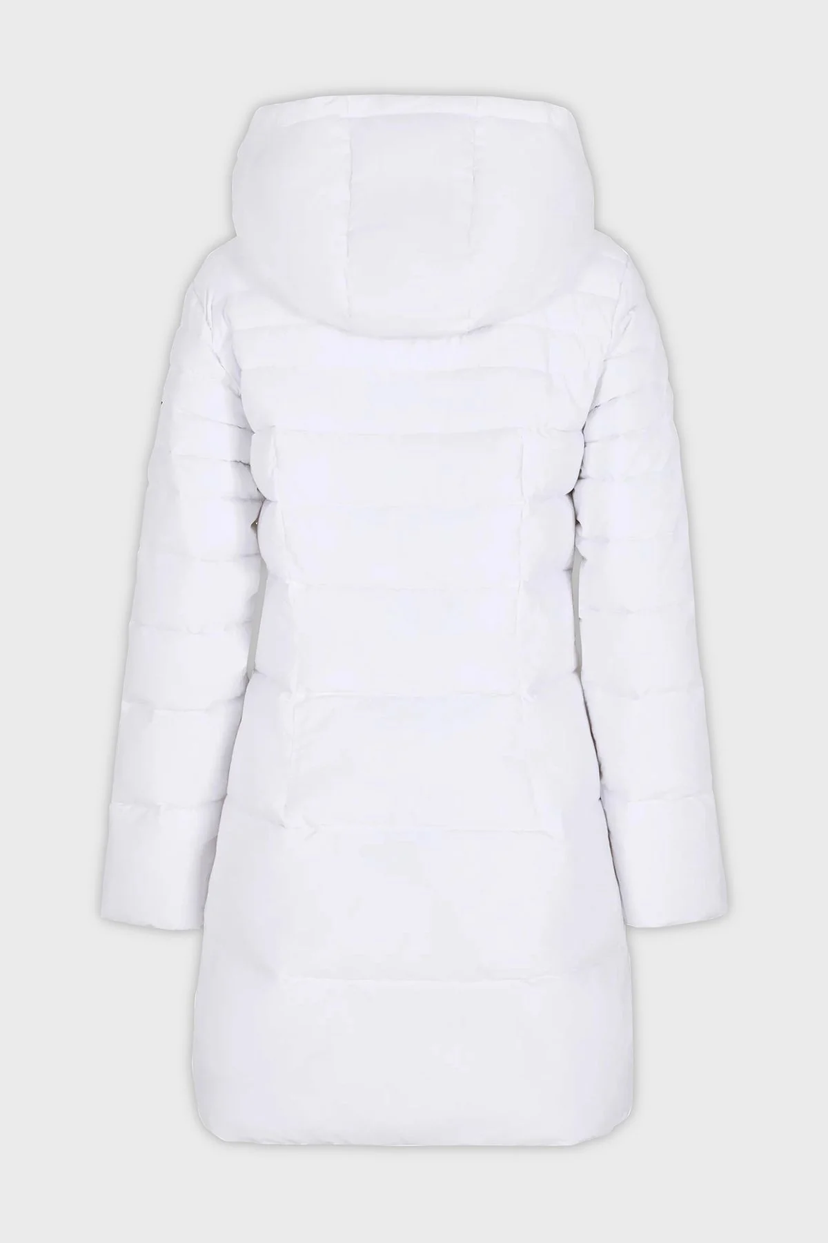 EA7 Çıkarılabilir Kapüşonlu CALIDUM7 Dolgulu Regular Fit Uzun Şişme Kadın Mont 6RTL01 TNDAZ 1100 BEYAZ - 4