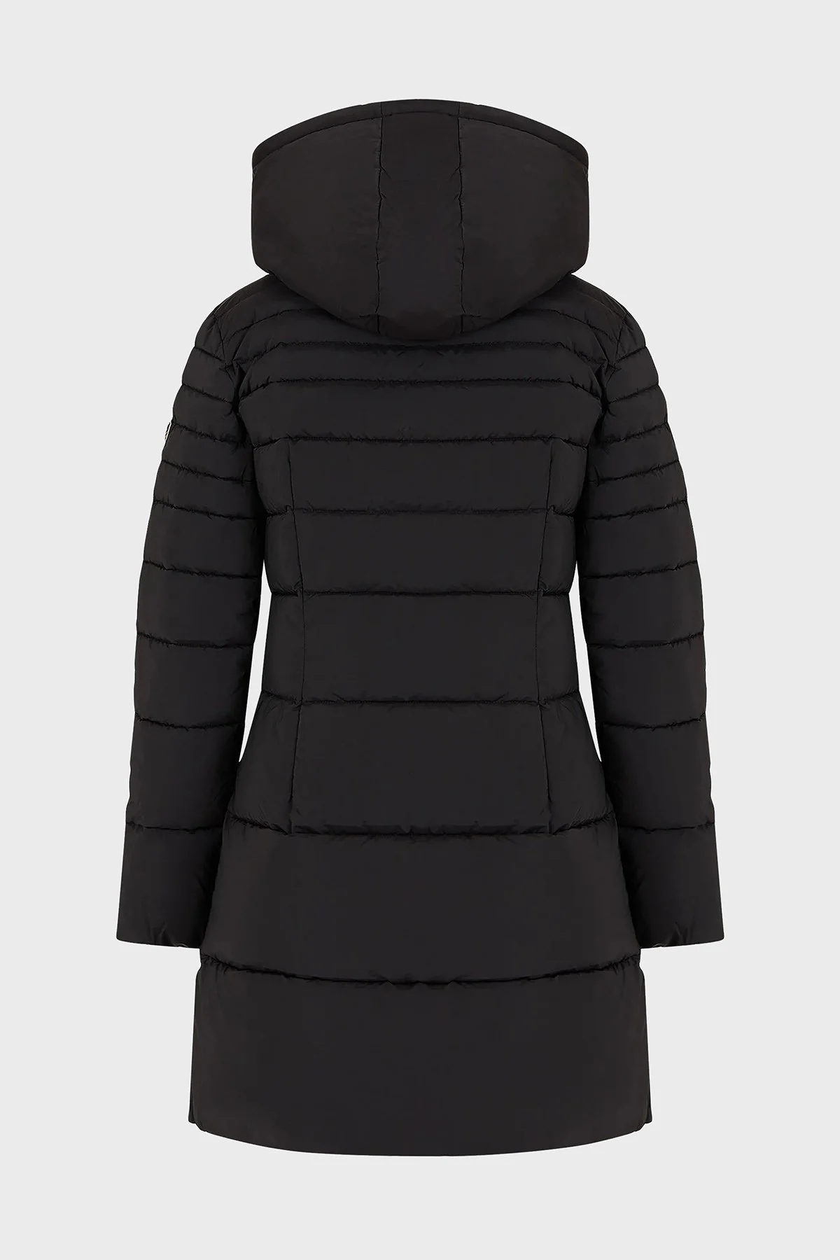 EA7 Çıkarılabilir Kapüşonlu CALIDUM7 Dolgulu Regular Fit Uzun Şişme Bayan Mont 6RTL01 TNDAZ 1200 SİYAH - 5