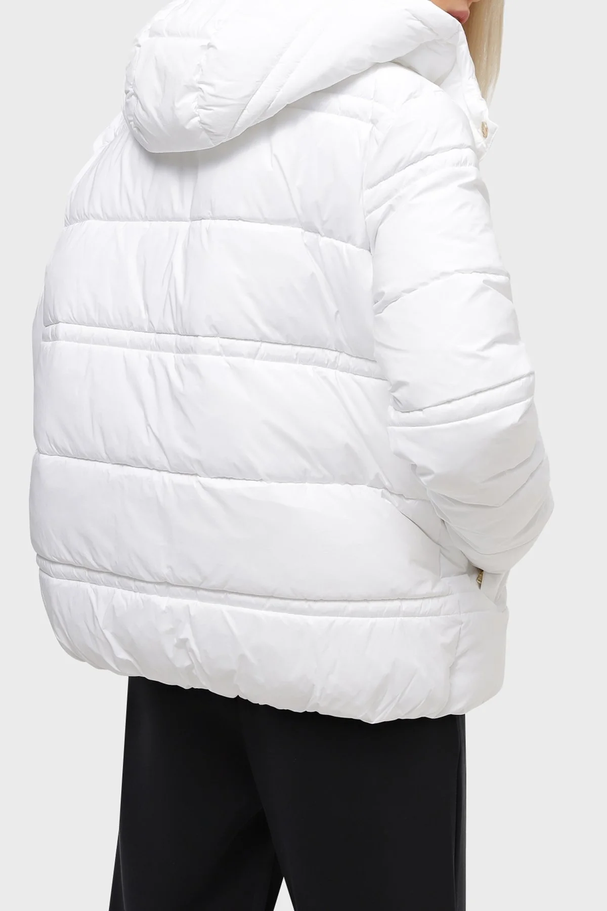 EA7 Logolu Çıkarılabilir Kapüşonlu Regular Fit Bayan Mont 6RTB09 TNDAZ 1100 BEYAZ - 3