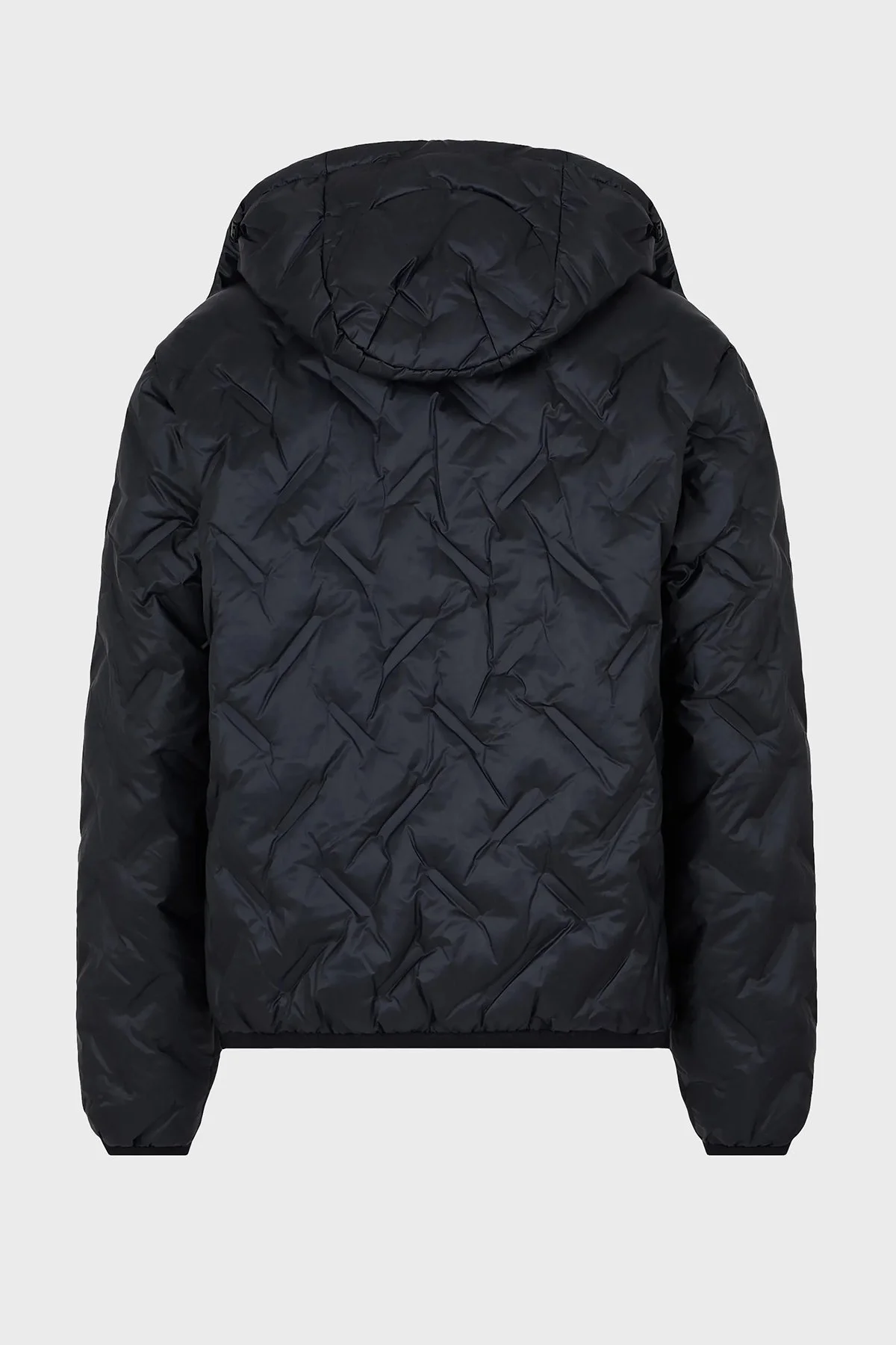 EA7 Logolu Çıkarılabilir Kapüşonlu Şişme Erkek Mont 6RPB64 PN8MZ 1200 SİYAH - 5