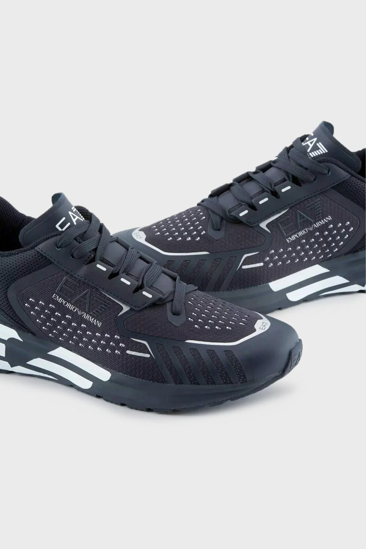 EA7 Logolu Çıkarılabilir Tabanlı Günlük Spor Unisex Ayakkabı X8X094 XK239 R386 LACİVERT - 2