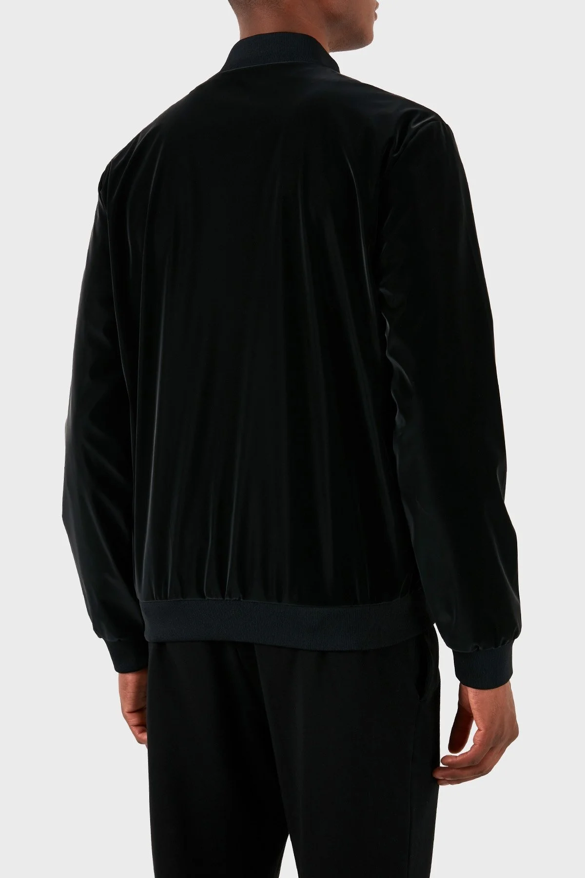 EA7 Logolu Dik Yaka Fermuarlı Regular Fit Erkek Mont 3DPB31 PNEBZ 1200 SİYAH - 3