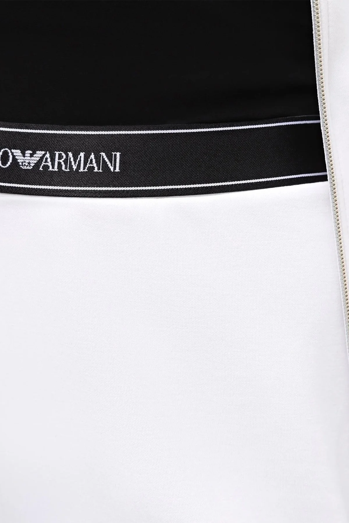 EA7 Logolu Elastik Bel Bantlı Geniş Paça Bayan Pantolon 3DTP70 TJDCZ 1100 BEYAZ - 4