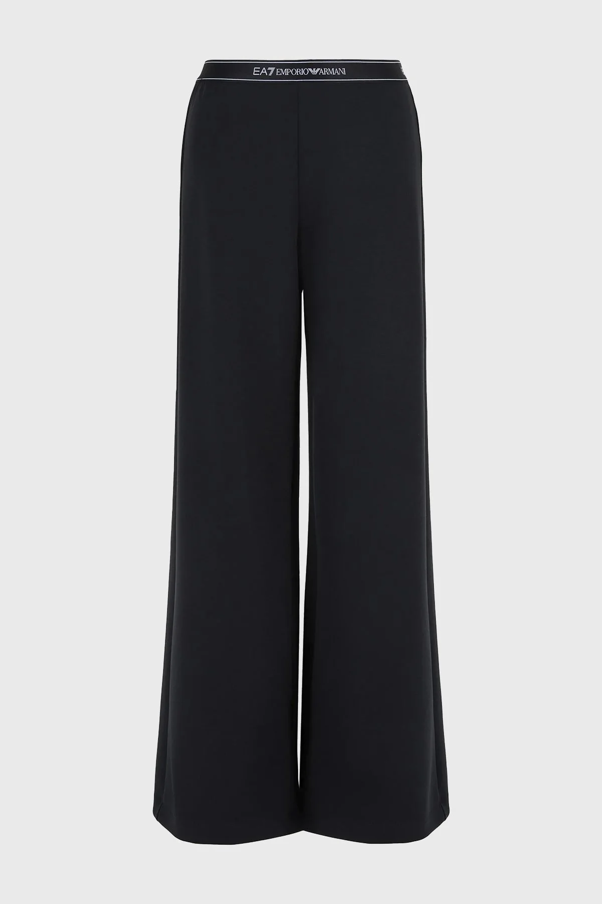 EA7 Logolu Elastik Bel Bantlı Geniş Paça Bayan Pantolon 3DTP70 TJDCZ 1200 SİYAH - 8