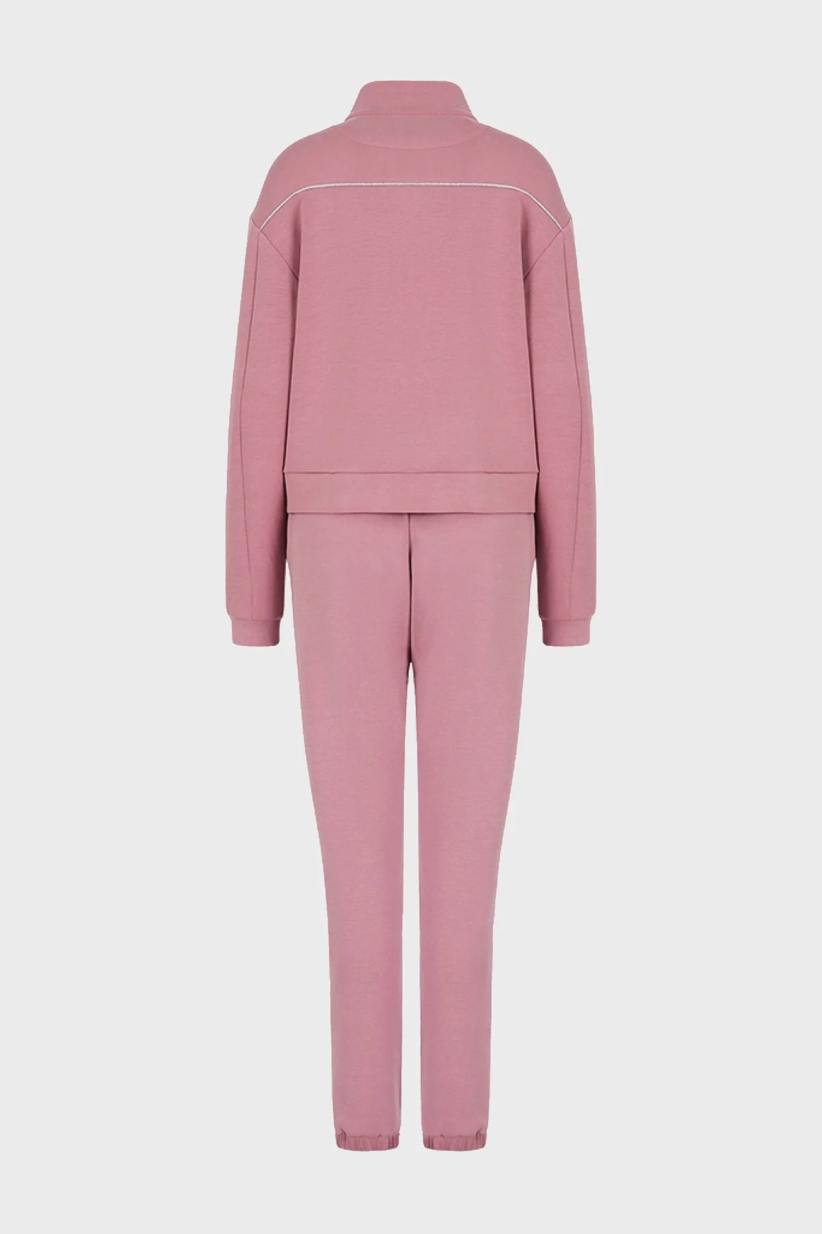 EA7 Logolu Fermuarlı Dik Yaka Regular Fit Bayan Eşofman Takımı 6LTV56 TJGEZ 1438 PEMBE - 6