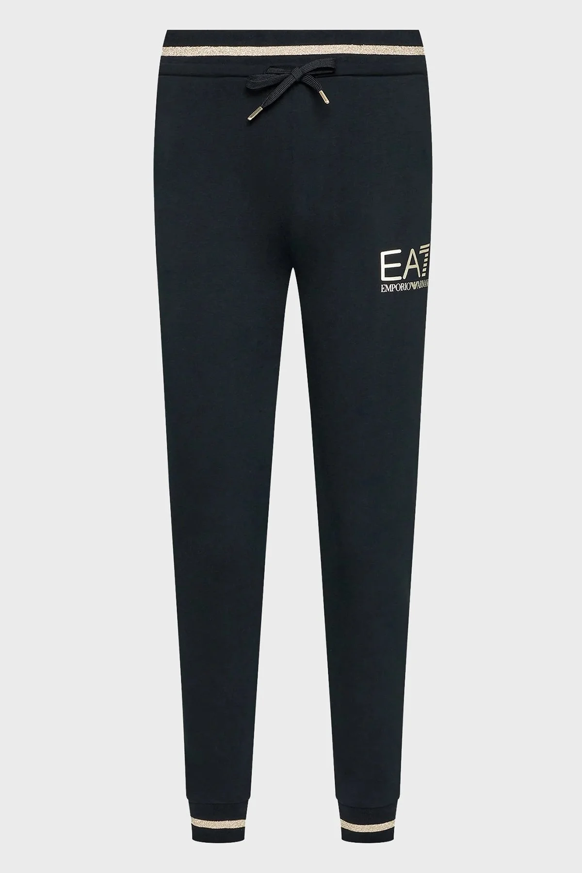 EA7 Logolu Fermuarlı Pamuklu Kapüşonlu Regular Fit Bayan Eşofman Takımı 6LTV53 TJCQZ 24BD SİYAH-PEMBE - 10