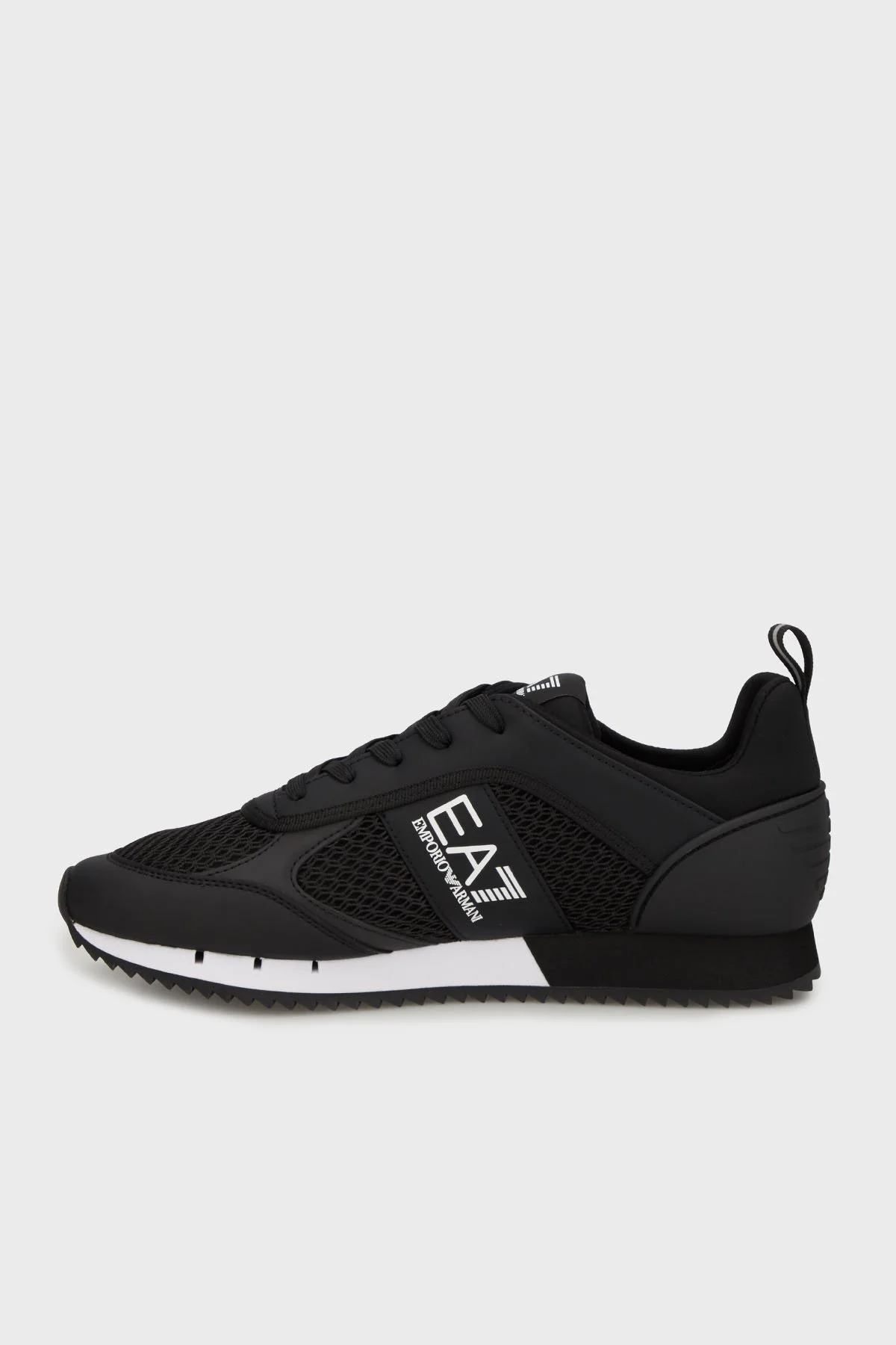 EA7 Logolu File Detaylı Sneaker Unisex Ayakkabı 7X000334 AF18610 MC001 Siyah-beyaz - 3