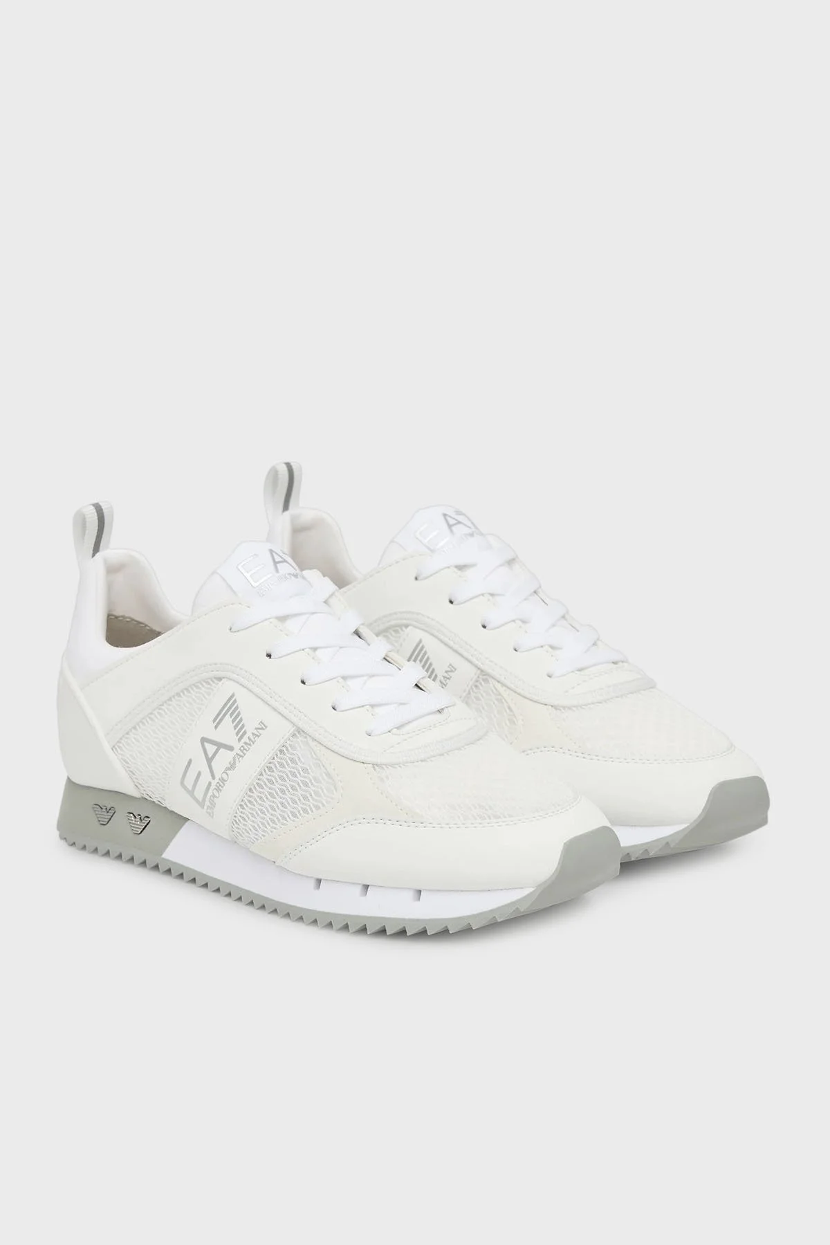 EA7 Logolu Kalın Tabanlı Sneaker Unisex Ayakkabı 7X000334 AF18610 MZ024 BEYAZ - 2