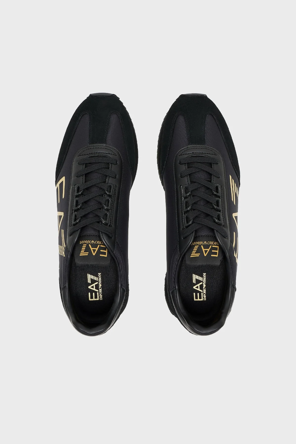 EA7 Logolu Kalın Tabanlı Sneaker Unisex Ayakkabı 7X000541 AF18609 MZ177 SİYAH - 3