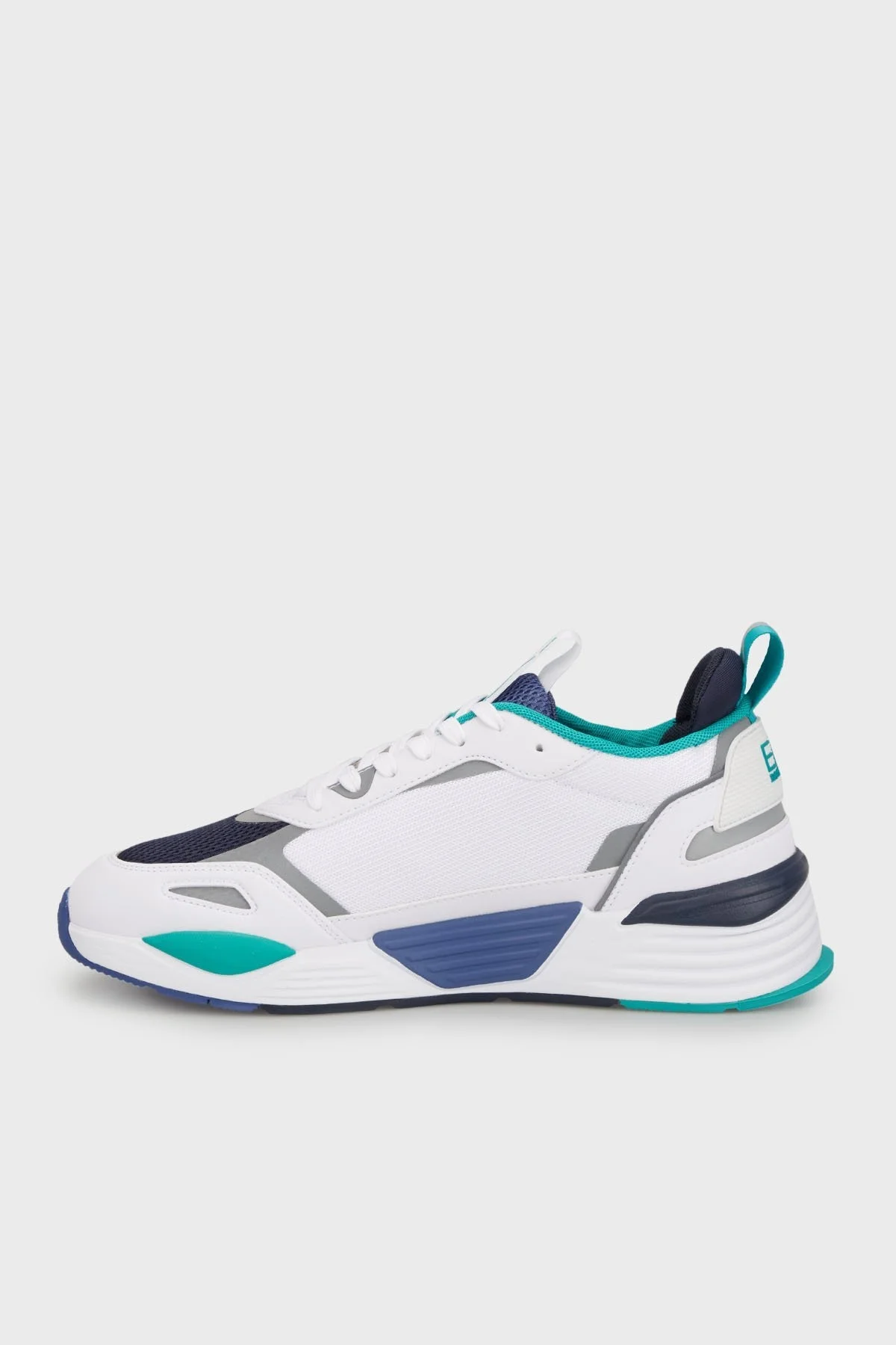EA7 Logolu Kalın Tabanlı Sneaker Unisex Ayakkabı X8X070 XK165 T577 BEYAZ-SİYAH - 2
