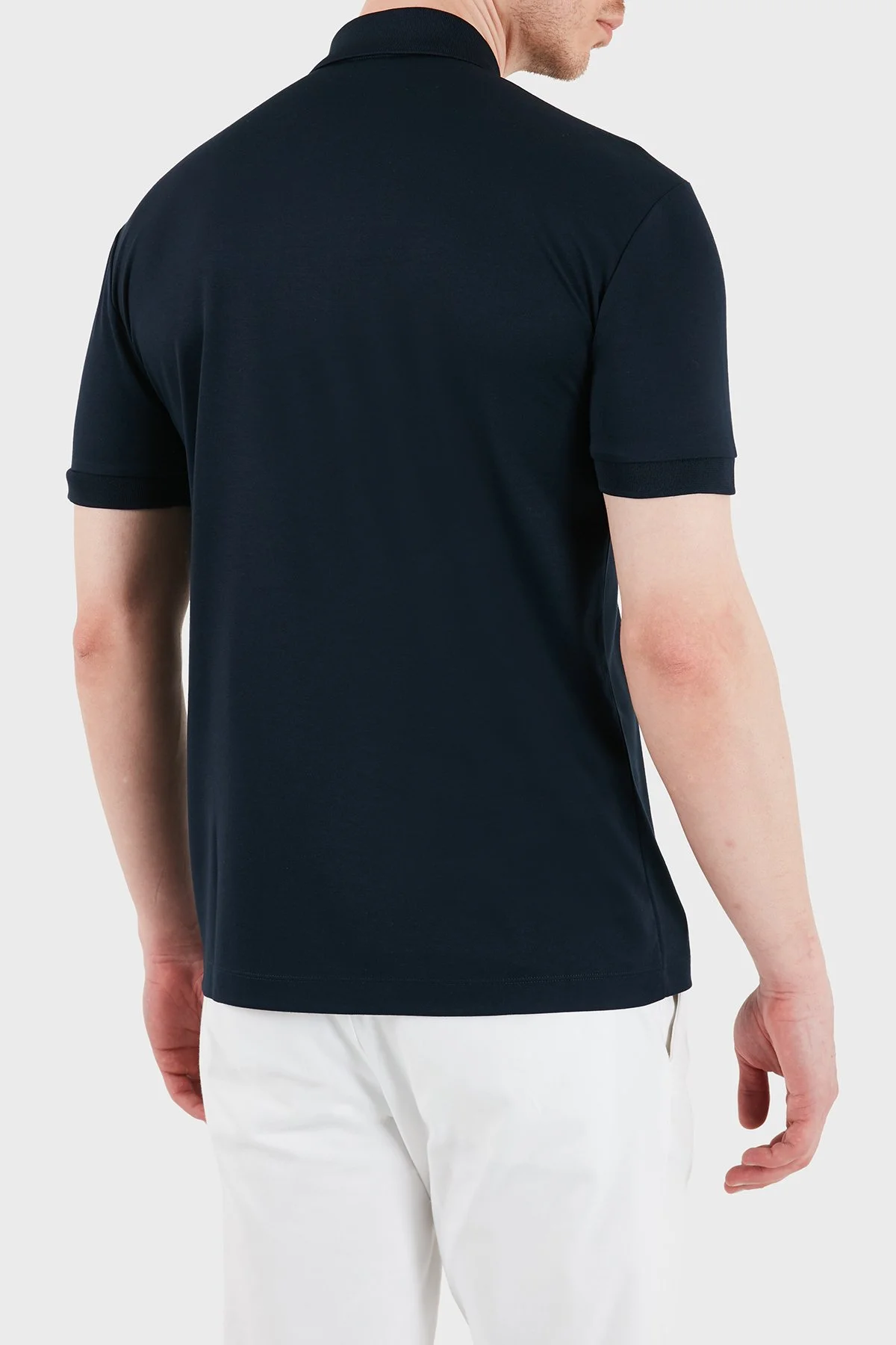 EA7 Logolu Modal Karışımlı Regular Fit Fermuarlı Erkek Polo 7M001361 AF13862 UB102 LACİVERT - 2