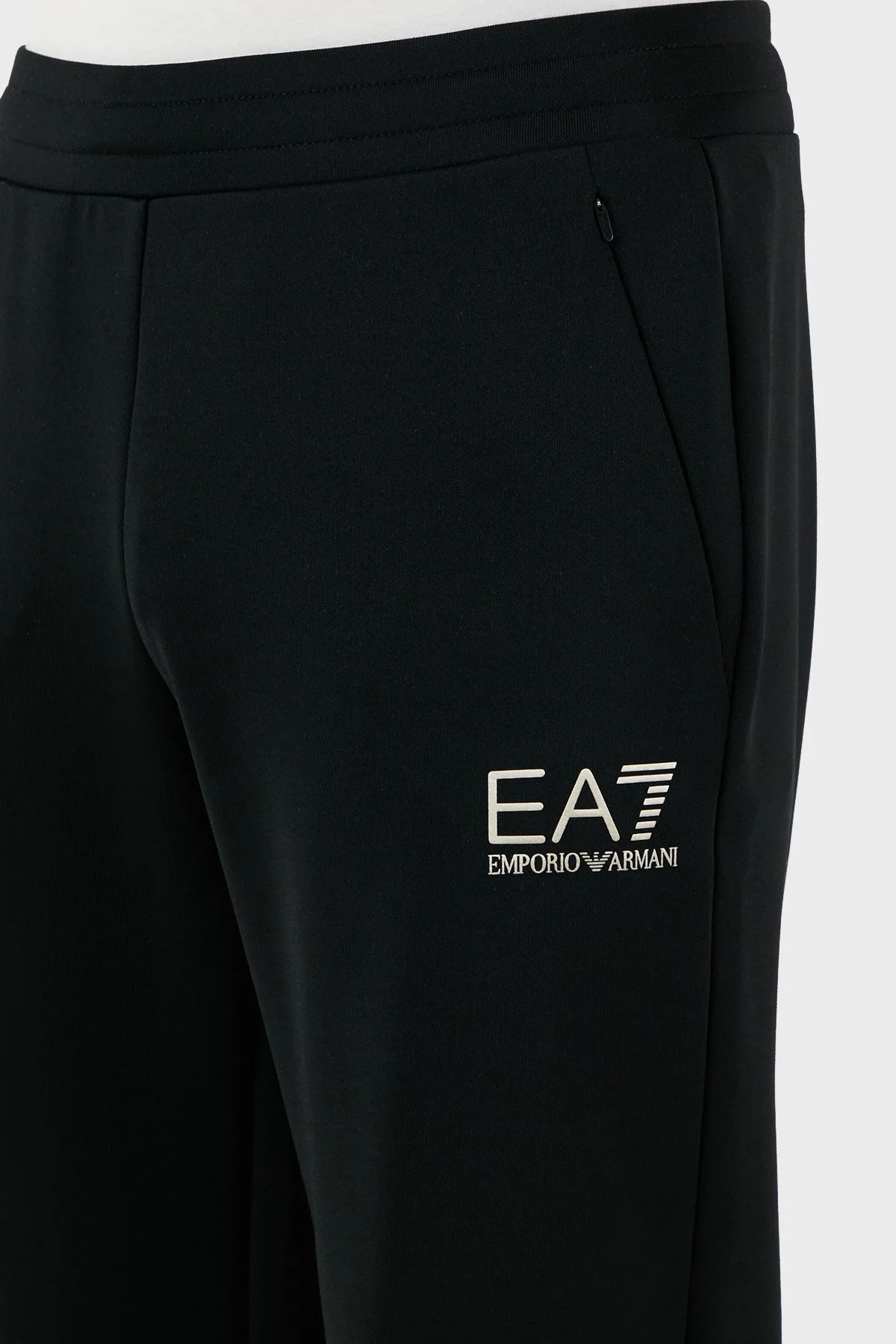 EA7 Logolu Modal Karışımlı Regular Fit Normal Bel Lastikli Paça Jogger Erkek Pantolon 7M000306 AF13740 UC001 SİYAH - 5