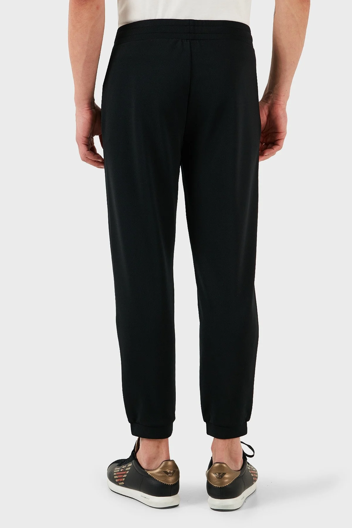 EA7 Logolu Modal Karışımlı Regular Fit Normal Bel Lastikli Paça Jogger Erkek Pantolon 7M000306 AF13740 UC001 SİYAH - 6