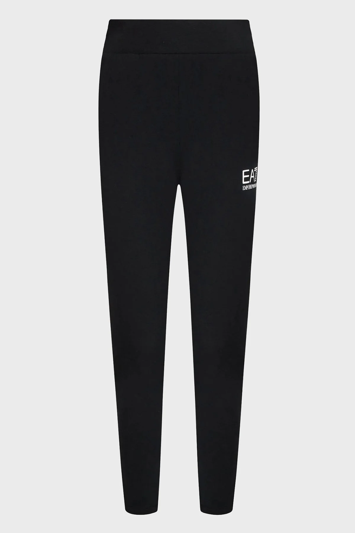EA7 Logolu Pamuklu Bisiklet Yaka Cepli Regular Fit Bayan Eşofman Takımı 6LTV57 TJCQZ 22BA SİYAH-BEYAZ - 10