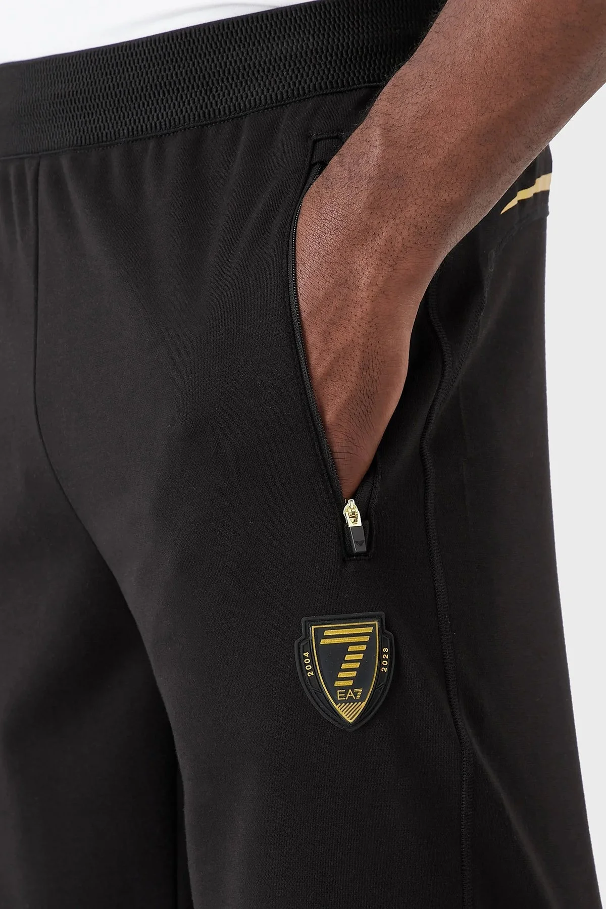 EA7 Logolu Pamuklu Regular Fit Cepli Erkek Bermuda 3RPS80 PJMCZ 1200 SİYAH - 3