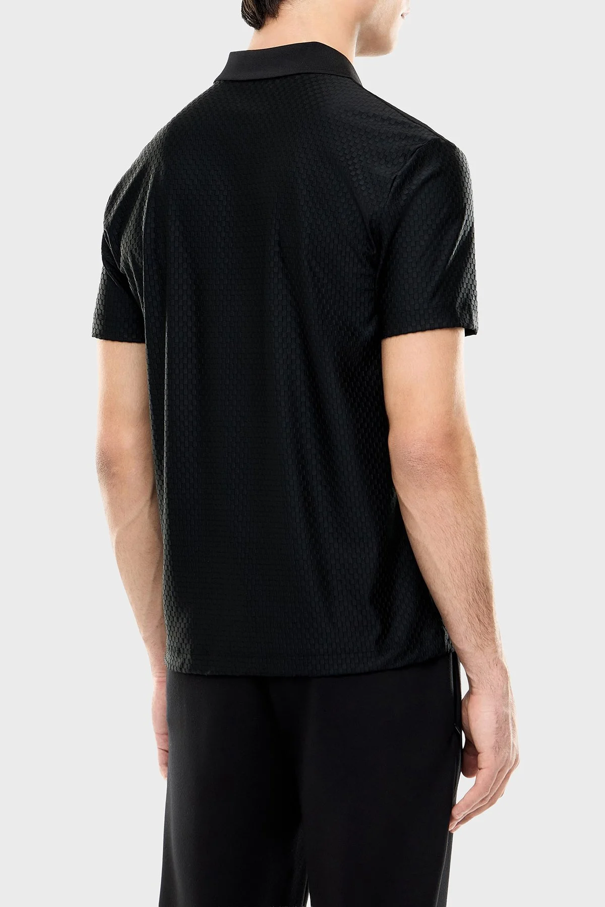 EA7 Logolu Pamuklu Regular Fit Düğmeli Erkek Polo 7M002256 AF26529 UC001 Siyah - 3