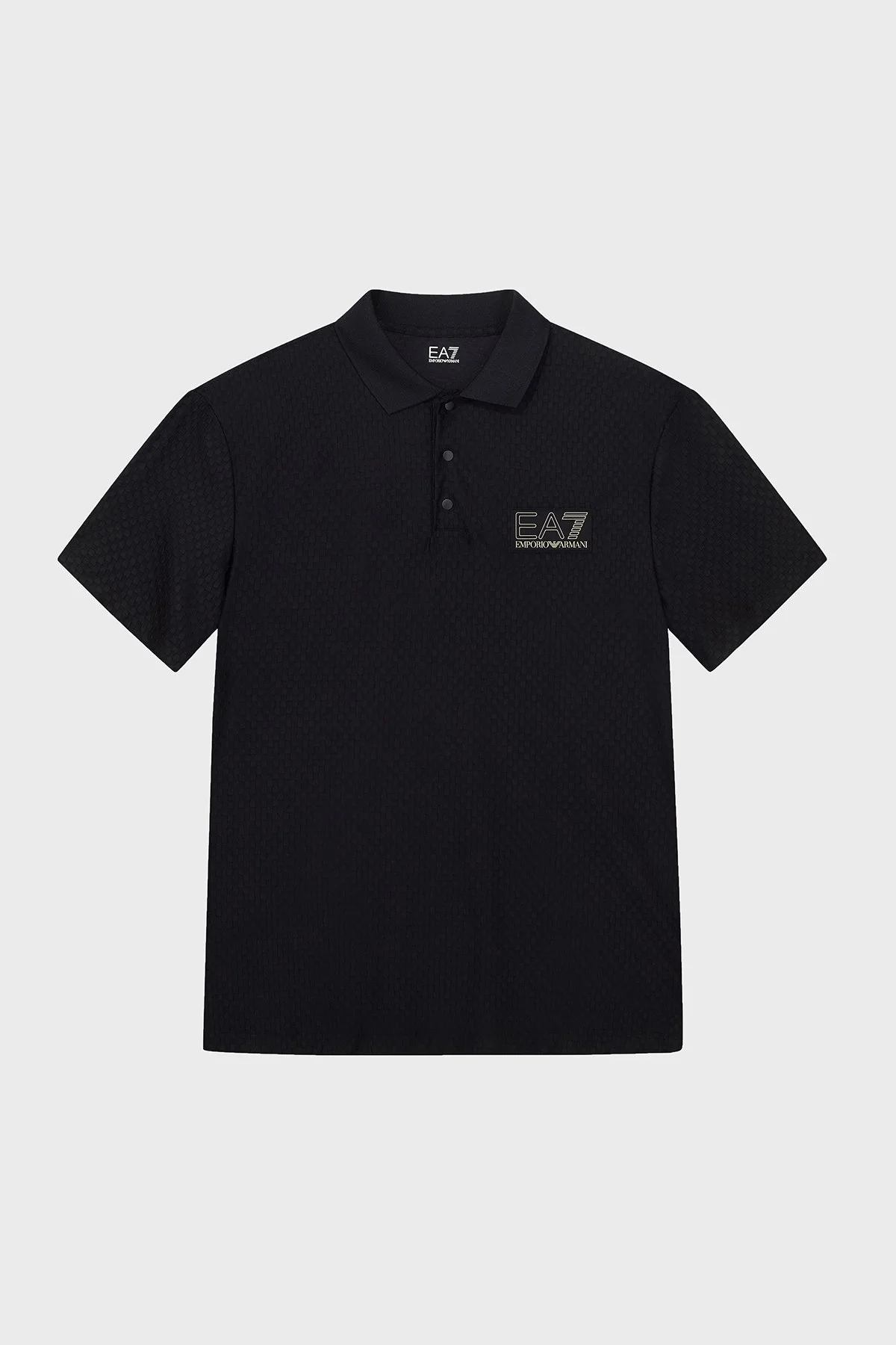 EA7 Logolu Pamuklu Regular Fit Düğmeli Erkek Polo 7M002256 AF26529 UC001 Siyah - 6