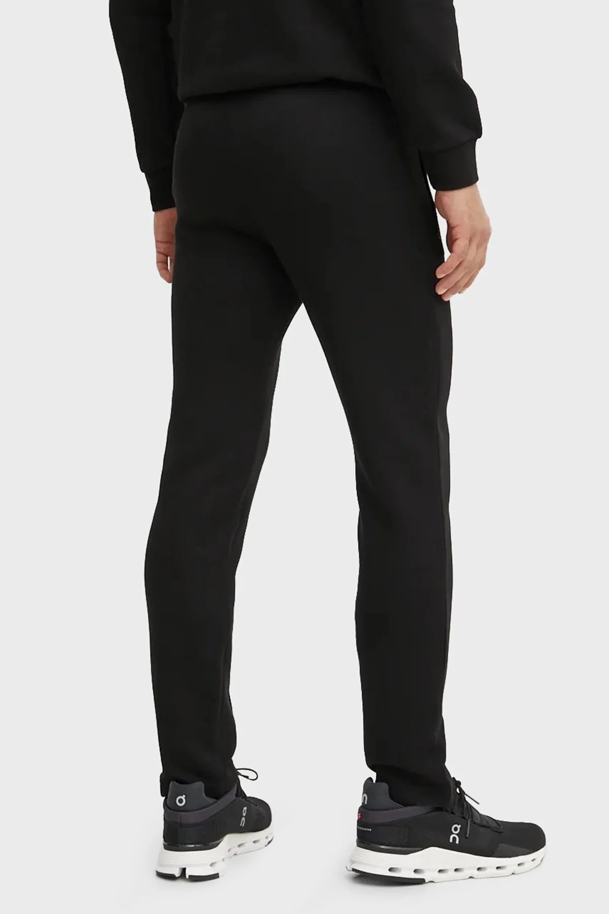 EA7 Logolu Pamuklu Regular Fit Düz Paça Jogger Erkek Pantolon 6DPP68 PJODZ 1200 SİYAH - 3