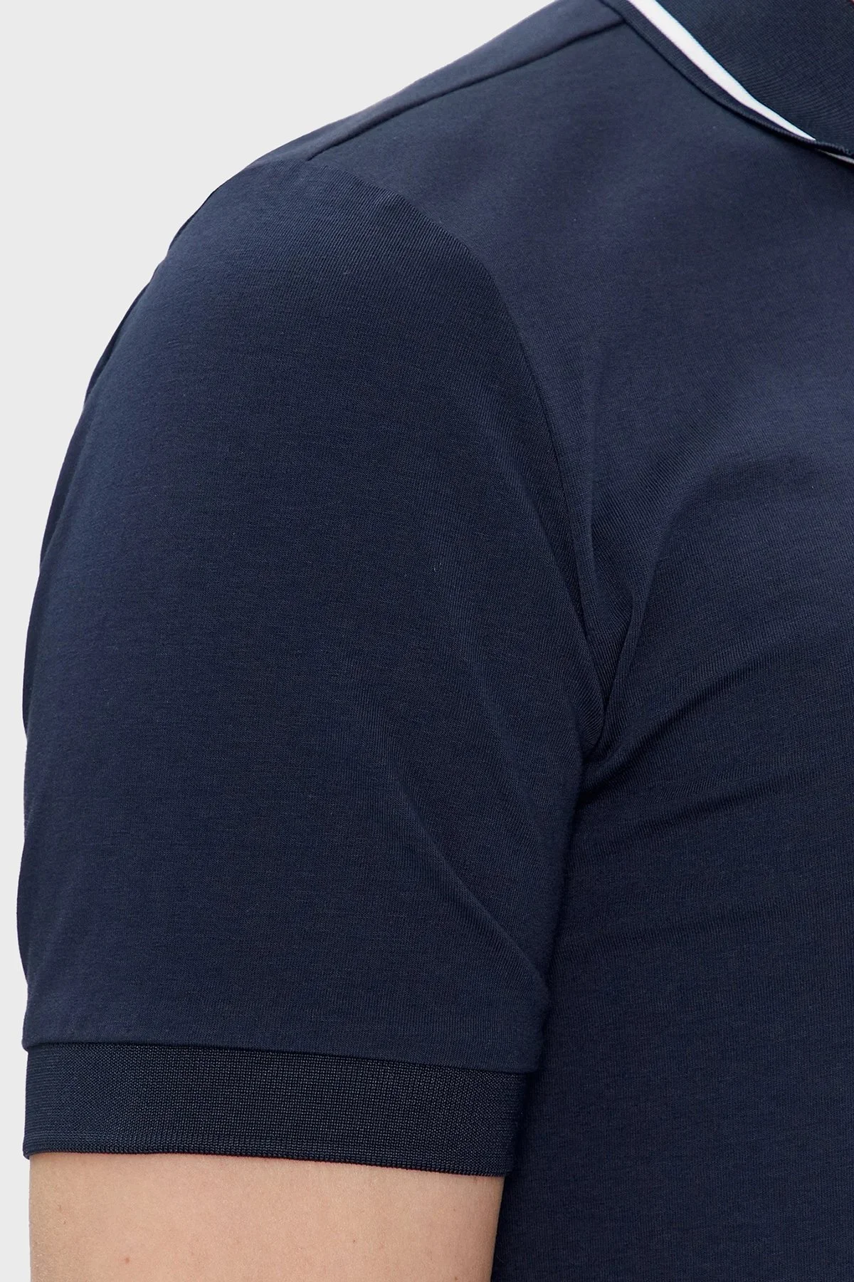 EA7 Logolu Pamuklu Regular Fit Erkek Polo Yaka T Shirt 3DPF17 PJ03Z 1554 LACİVERT - 5