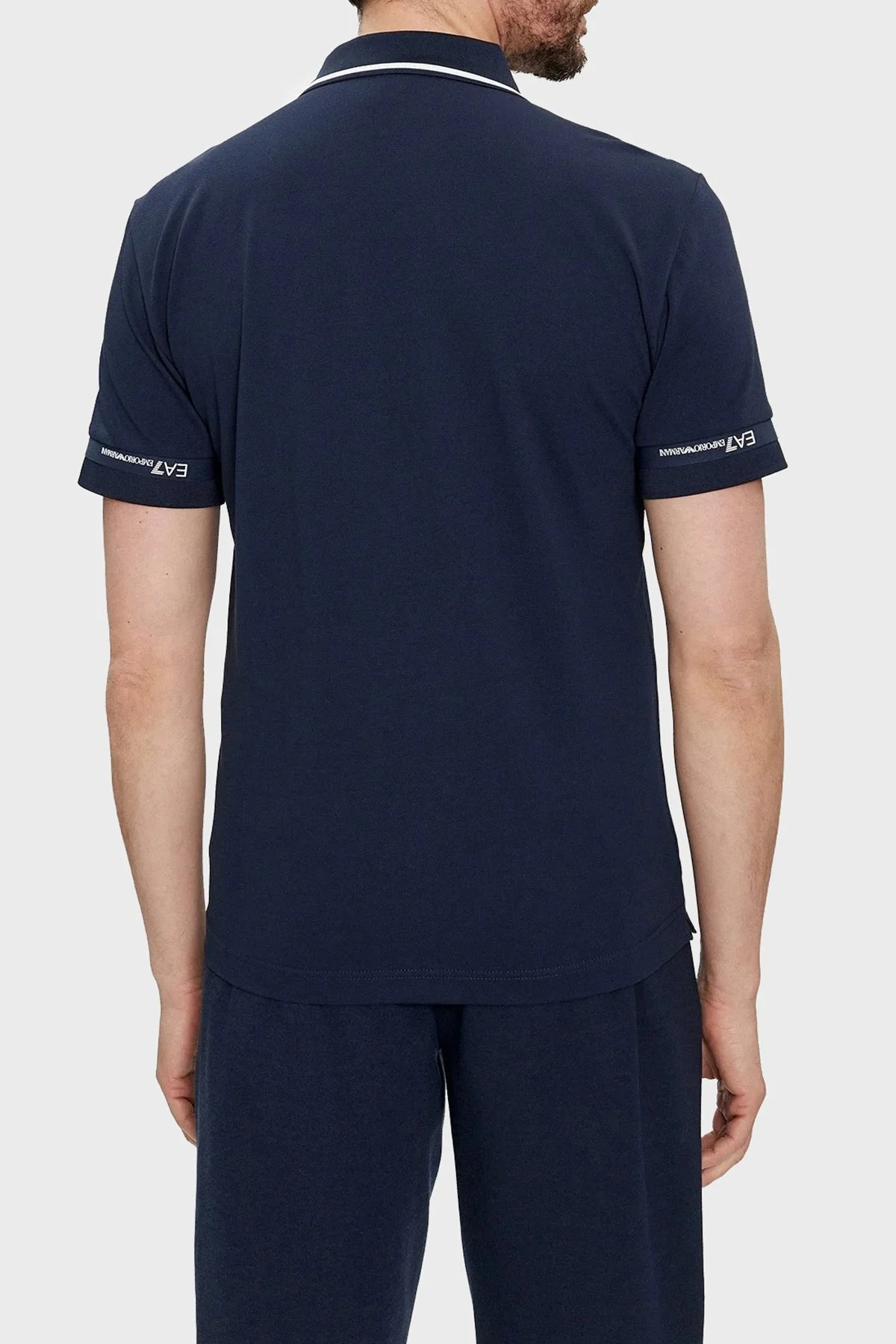 EA7 Logolu Pamuklu Regular Fit Erkek Polo Yaka T Shirt 3DPF19 PJ04Z 1554 LACİVERT - 3
