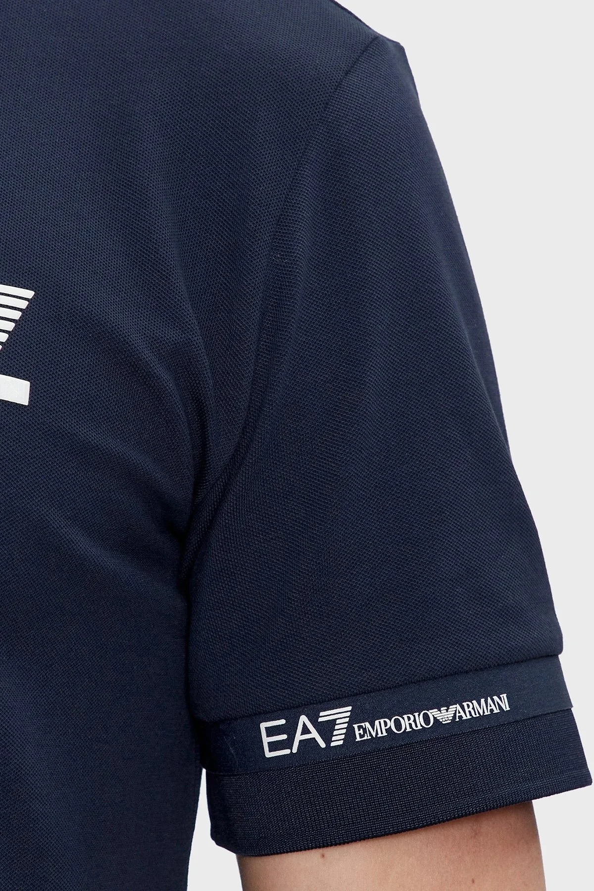 EA7 Logolu Pamuklu Regular Fit Erkek Polo Yaka T Shirt 3DPF19 PJ04Z 1554 LACİVERT - 5