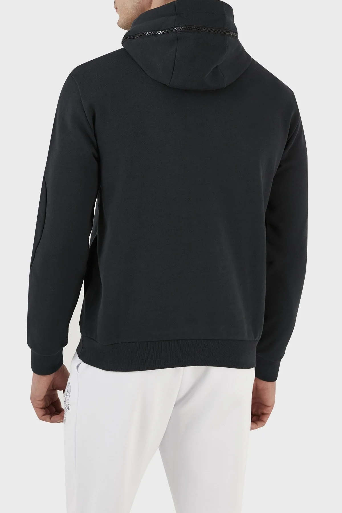 EA7 Logolu Pamuklu Regular Fit Kapüşonlu Erkek Sweat 6LPM88 PJ07Z 1578 LACİVERT - 5