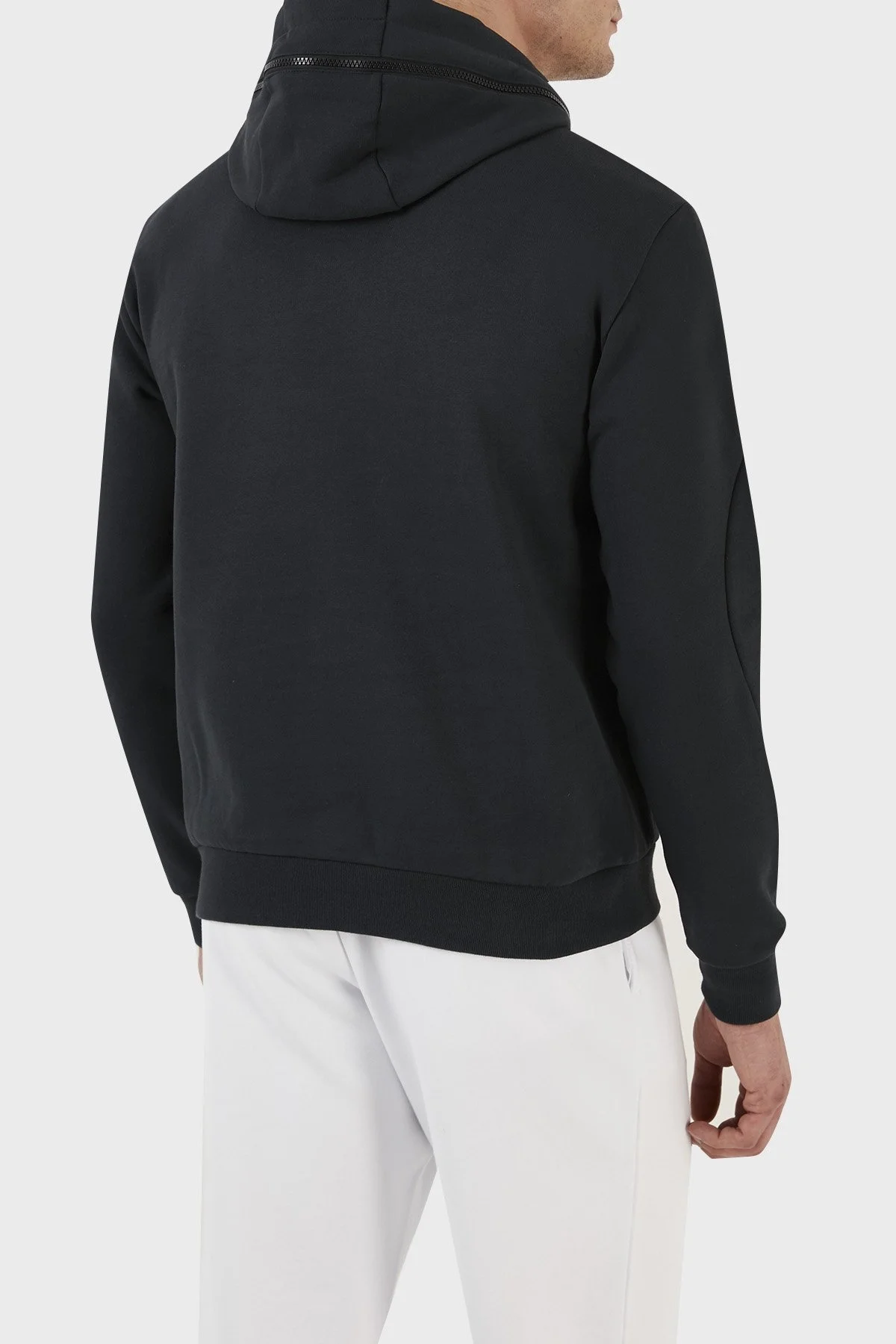 EA7 Logolu Pamuklu Regular Fit Kapüşonlu Erkek Sweat 6LPM88 PJ07Z 1578 LACİVERT - 6