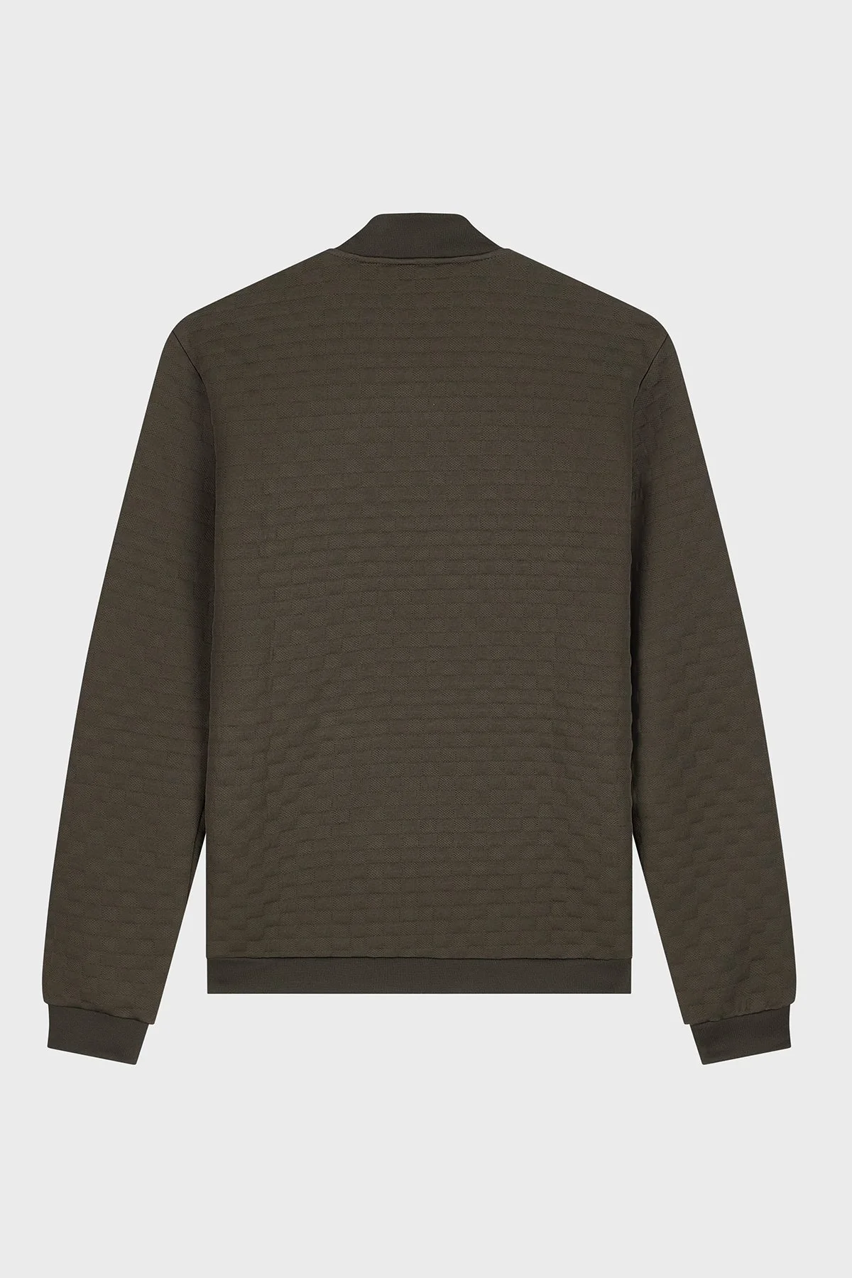 EA7 Logolu Regular Fit Dik Yaka Fermuarlı Erkek Sweat 7M002246 AF26241 U6027 Kahve - 6