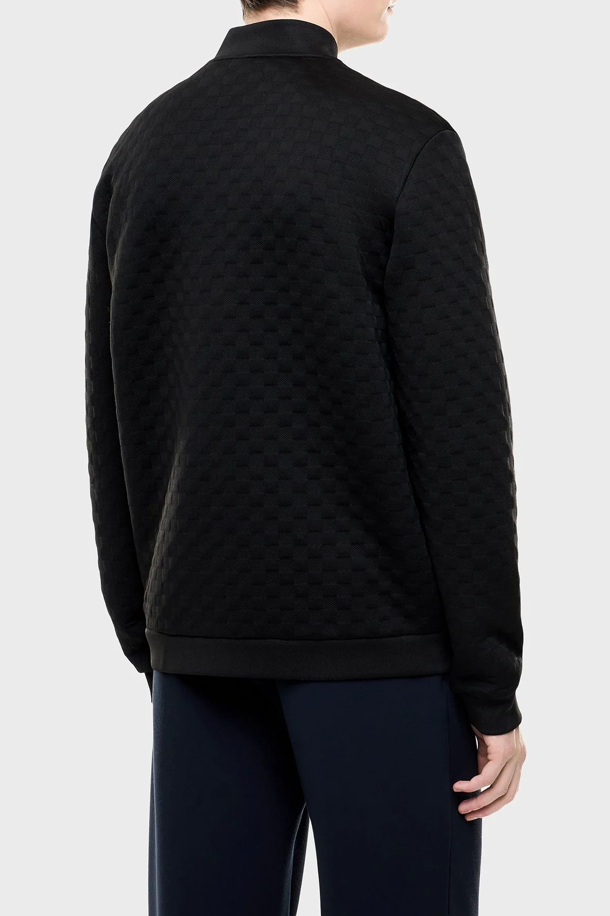 EA7 Logolu Regular Fit Dik Yaka Fermuarlı Erkek Sweat 7M002246 AF26241 UC001 Siyah - 4