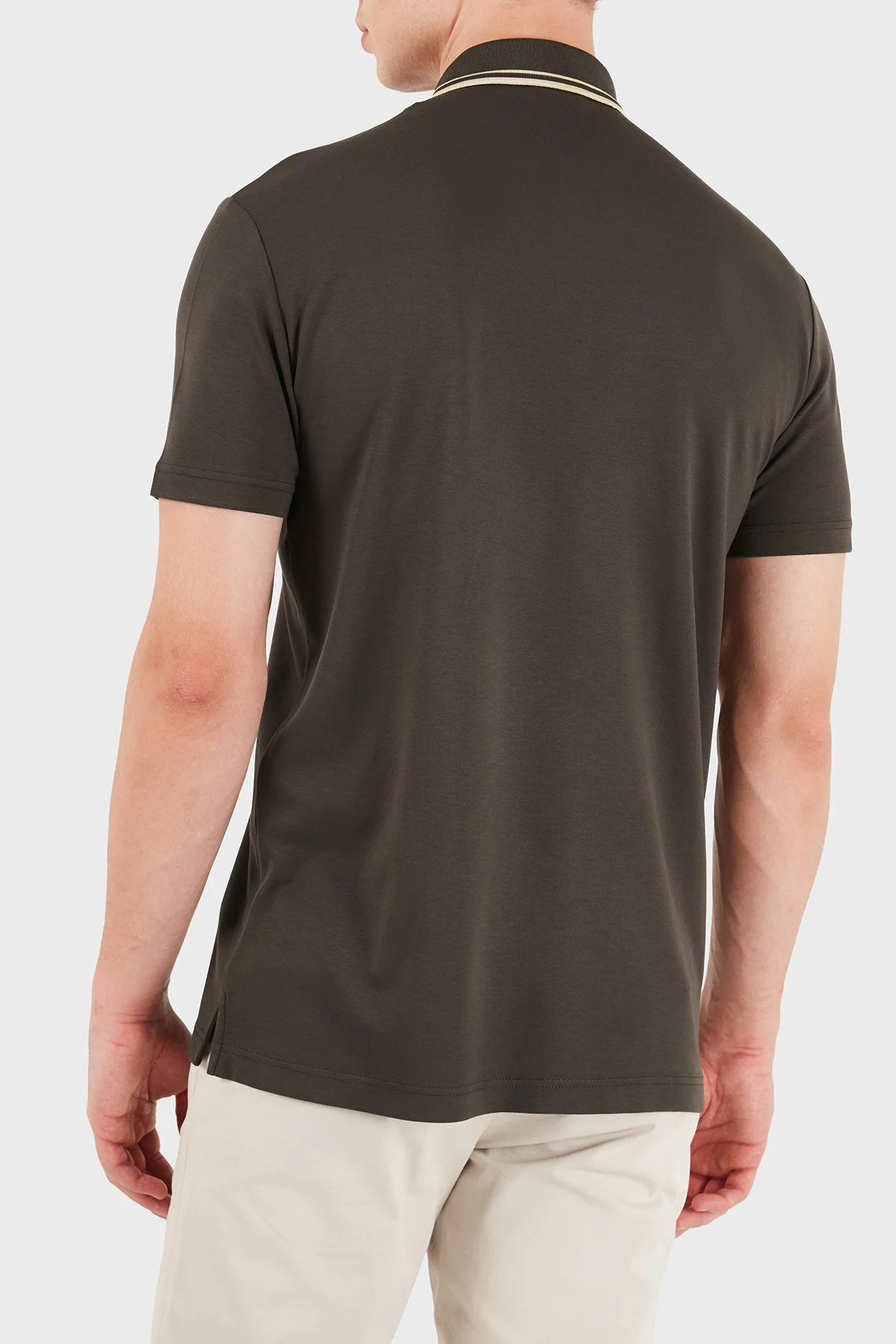EA7 Logolu Regular Fit Düğmeli Erkek Polo 7M002241 AF13739 U6027 Kahve - 3