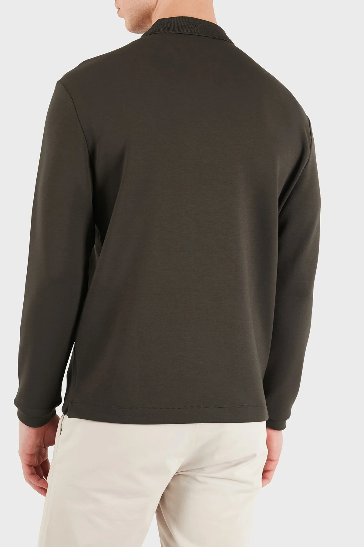 EA7 Logolu Regular Fit Fermuarlı Erkek Polo 7M002106 AF27717 U6027 Kahve - 2