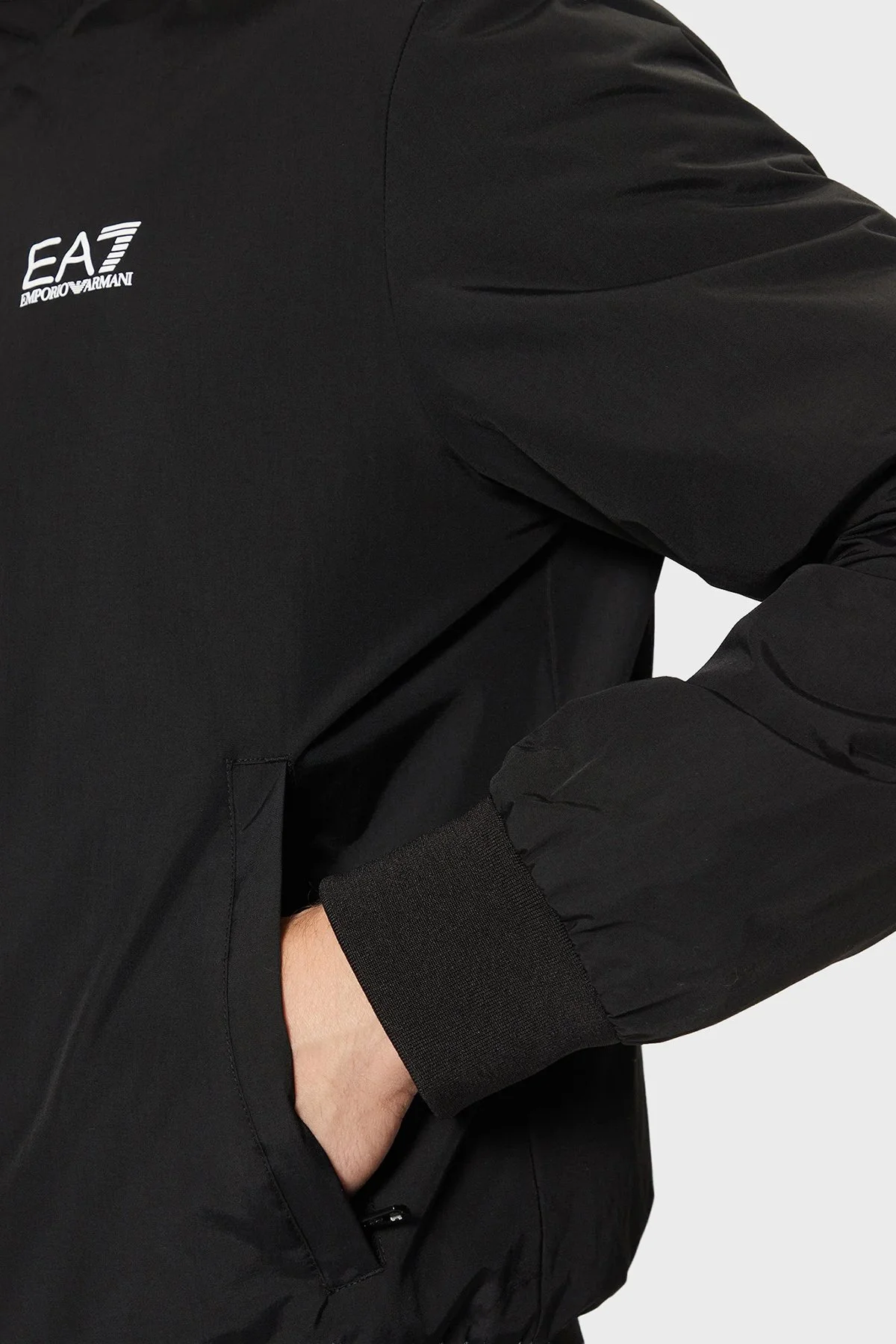 EA7 Logolu Regular Fit Hafif Dolgulu Erkek Mont 8NPB20 PNFZZ 1200 SİYAH - 5