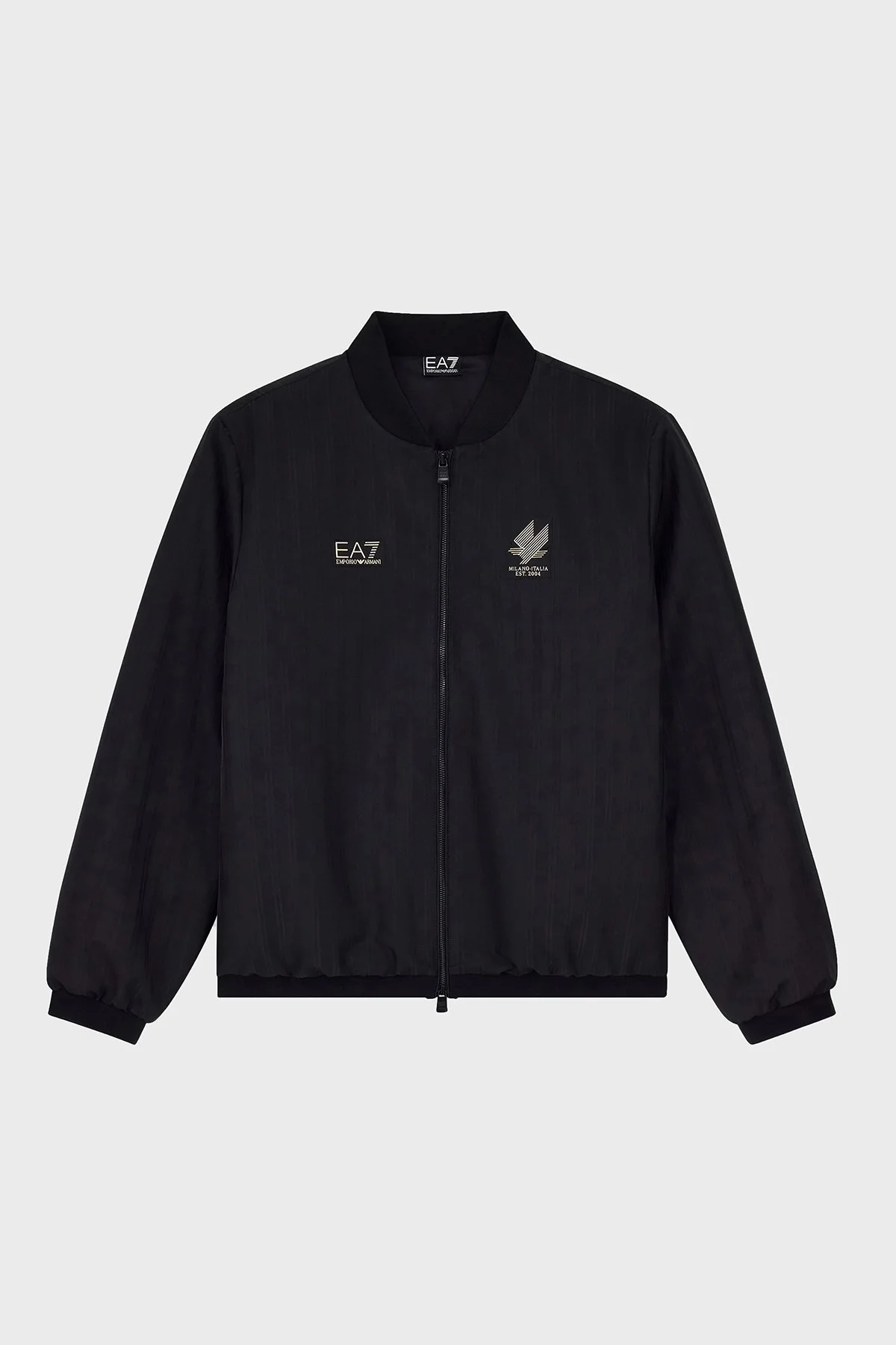 EA7 Logolu Regular Fit Kolej Yaka Bomber Erkek Mont 7M002557 AF29162 UC001 Siyah - 5
