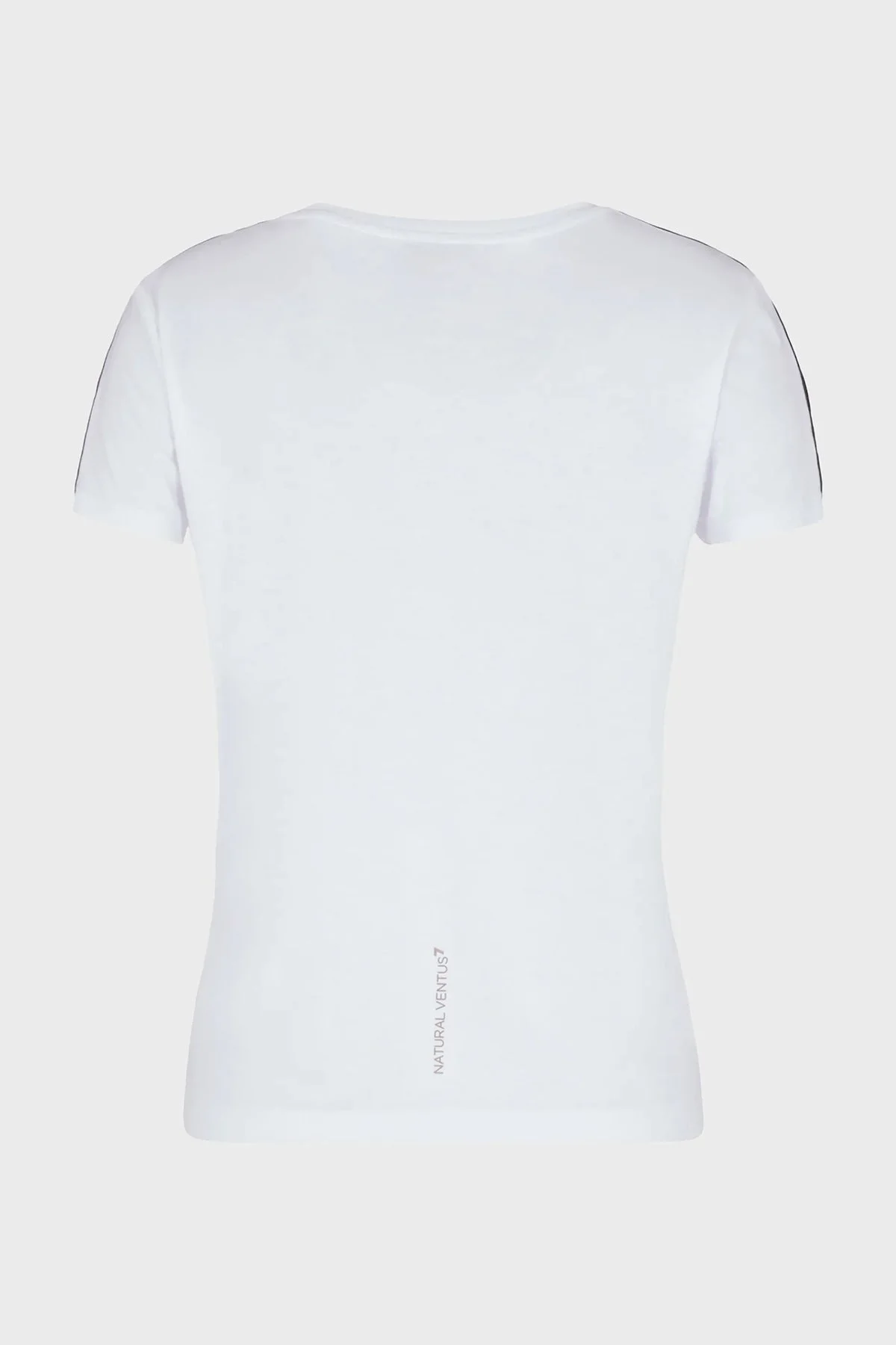 EA7 Logolu Slim Fit Bisiklet Yaka Kadın T Shirt 3RTT02 TJKUZ 1100 BEYAZ - 4