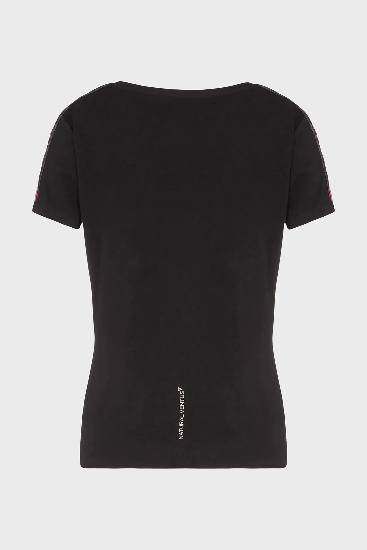 EA7 Logolu Slim Fit Bisiklet Yaka Bayan T Shirt 3RTT02 TJKUZ 1200 SİYAH - 4