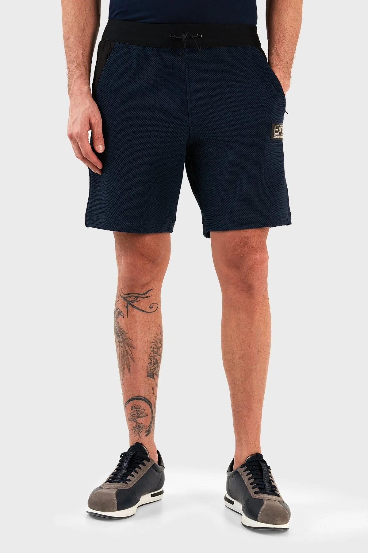 EA7 Logolu Slim Fit Cepli Erkek Short 3RPS66 PJG1Z 1554 LACİVERT - 2