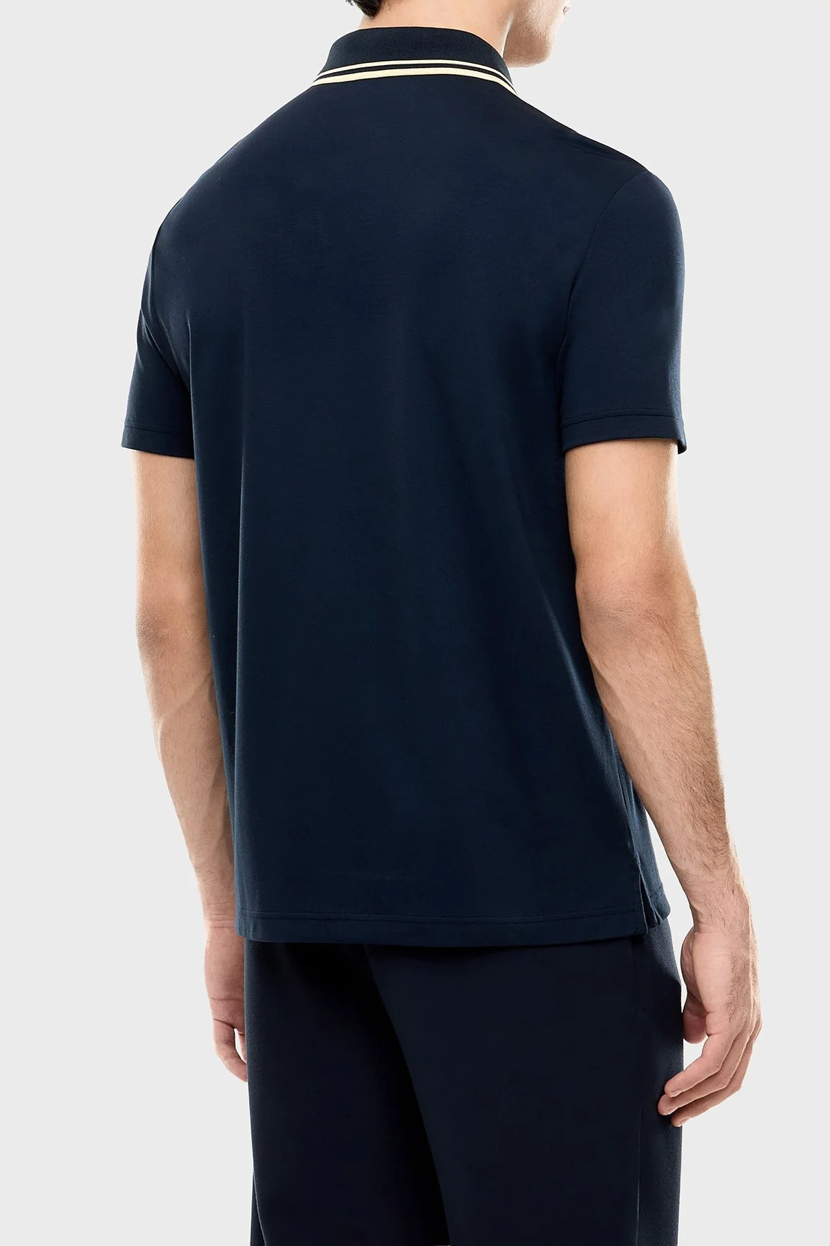 EA7 Logolu Slim Fit Kısa Kollu Erkek Polo 7M002241 AF13739 UB102 Lacivert - 4