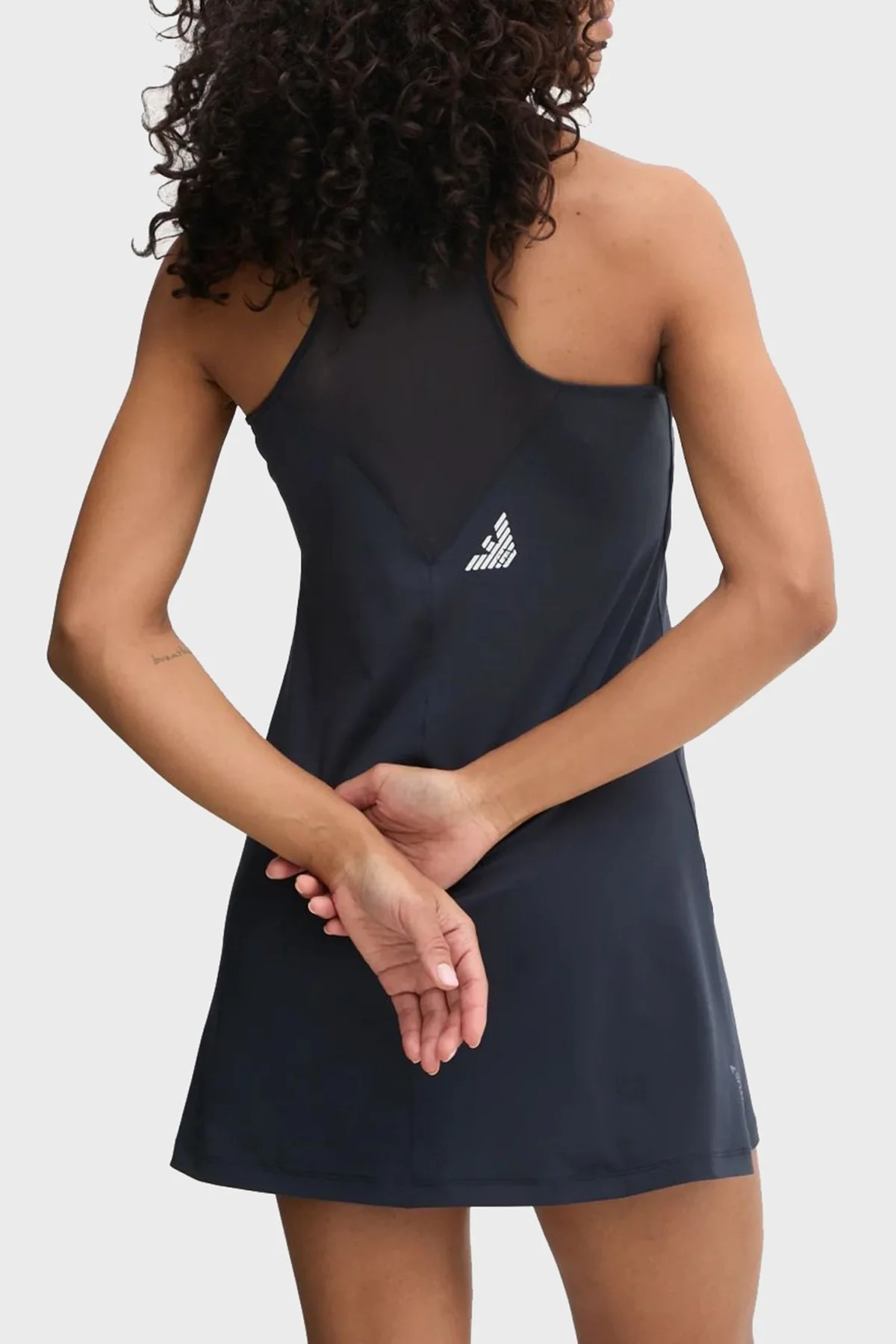 EA7 Logolu Slim Fit Mini Boy Şortlu Spor Bayan Elbise 7W000317 AF12509 UB097 LACİVERT - 9