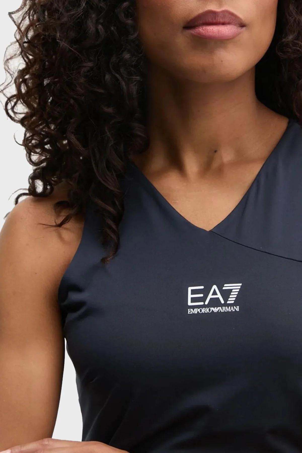 EA7 Logolu Slim Fit Mini Boy Şortlu Spor Bayan Elbise 7W000317 AF12509 UB097 LACİVERT - 10