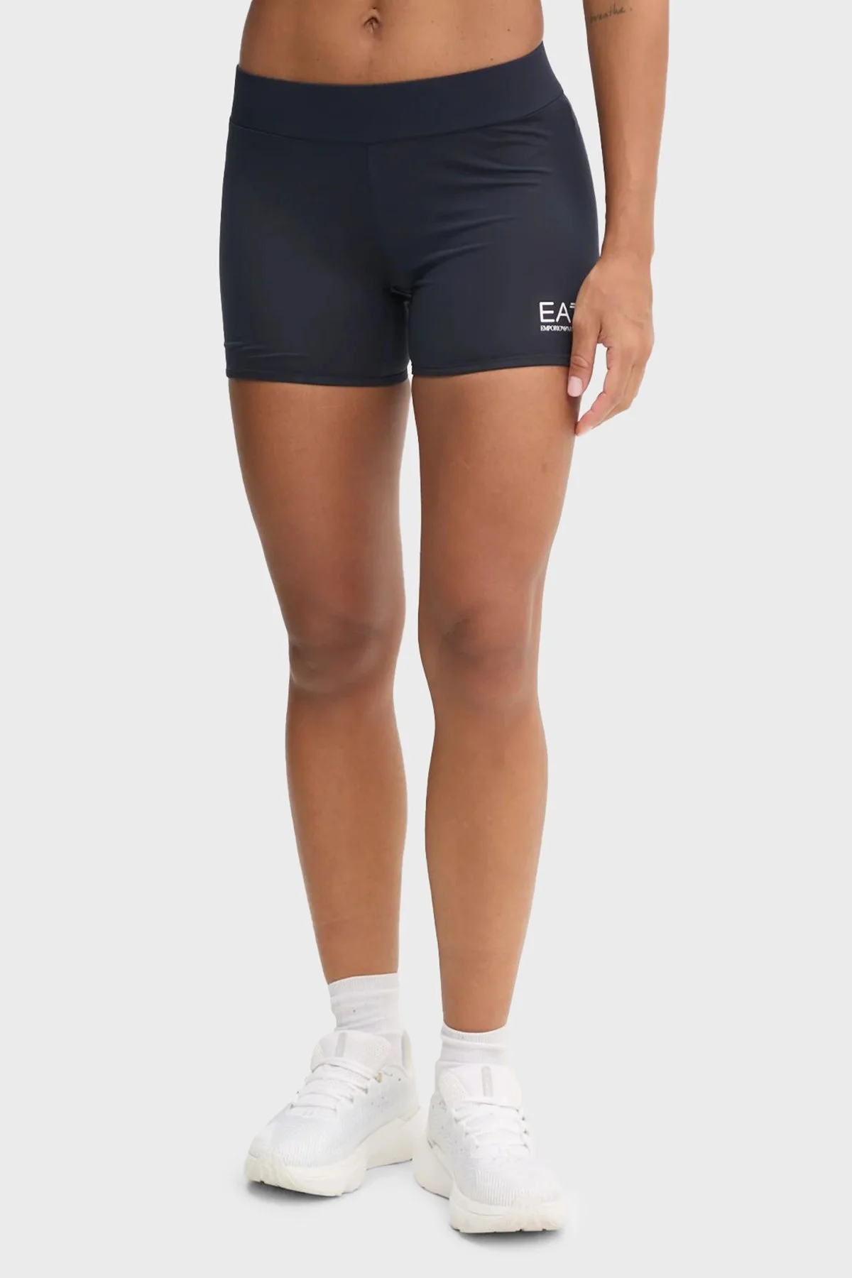 EA7 Logolu Slim Fit Mini Boy Şortlu Spor Kadın Elbise 7W000317 AF12509 UB097 LACİVERT - 5