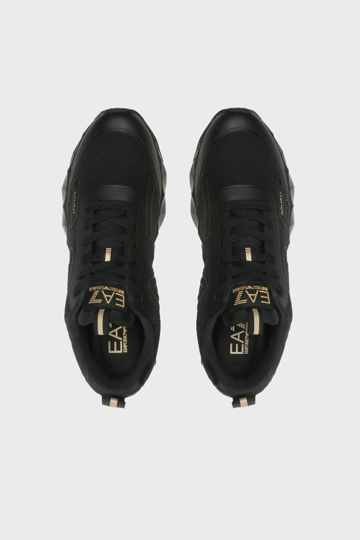 EA7 Logolu Sneaker Erkek Ayakkabı X8X154 XK357 M701 SİYAH - 3