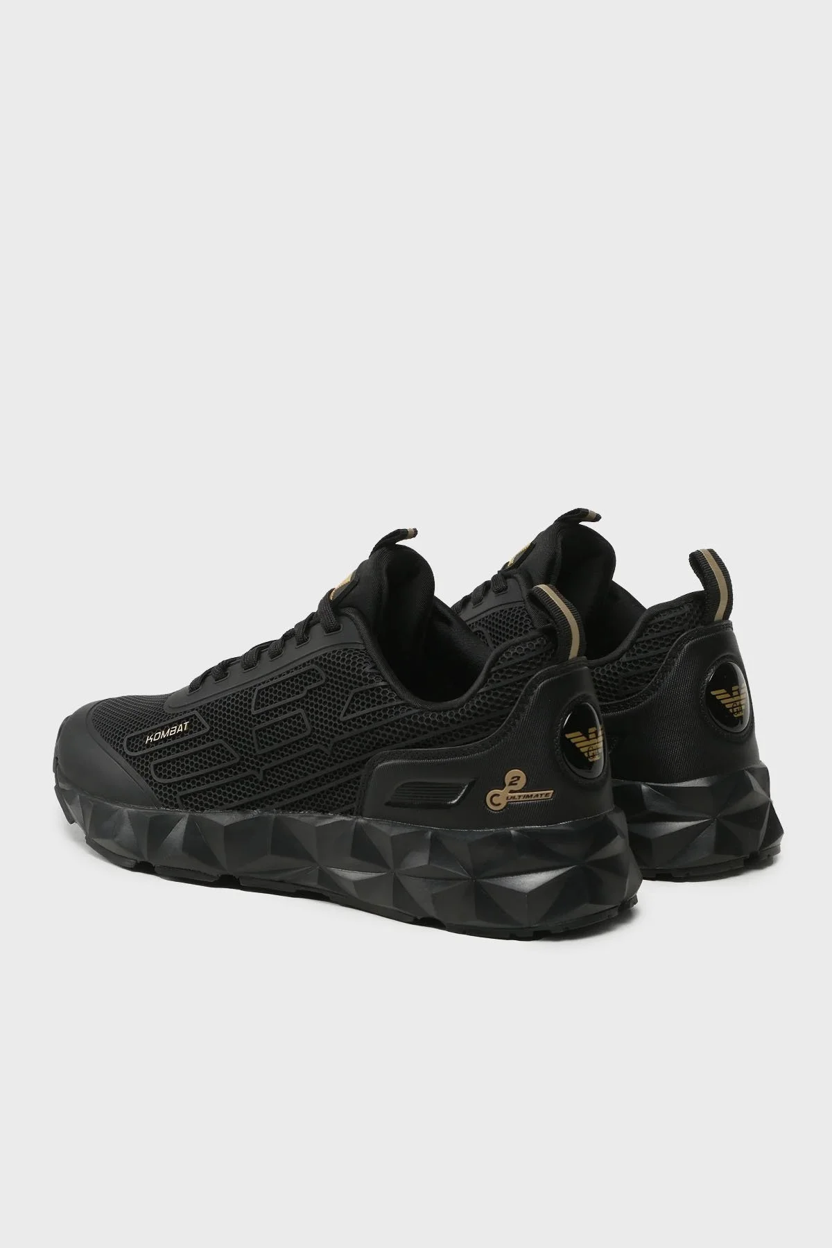 EA7 Logolu Sneaker Erkek Ayakkabı X8X154 XK357 M701 SİYAH - 4